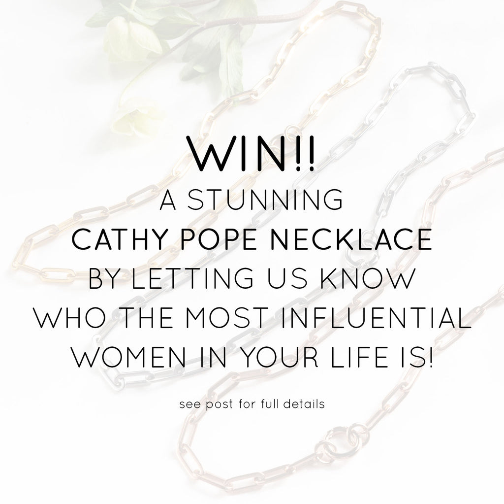 WIN WIN WIN A Cathy Pope necklace for you and your women of influence