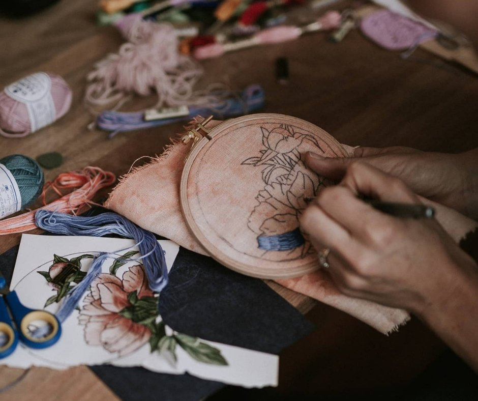 Fleur Woods Floral Stitch Master Class Weekend Workshop