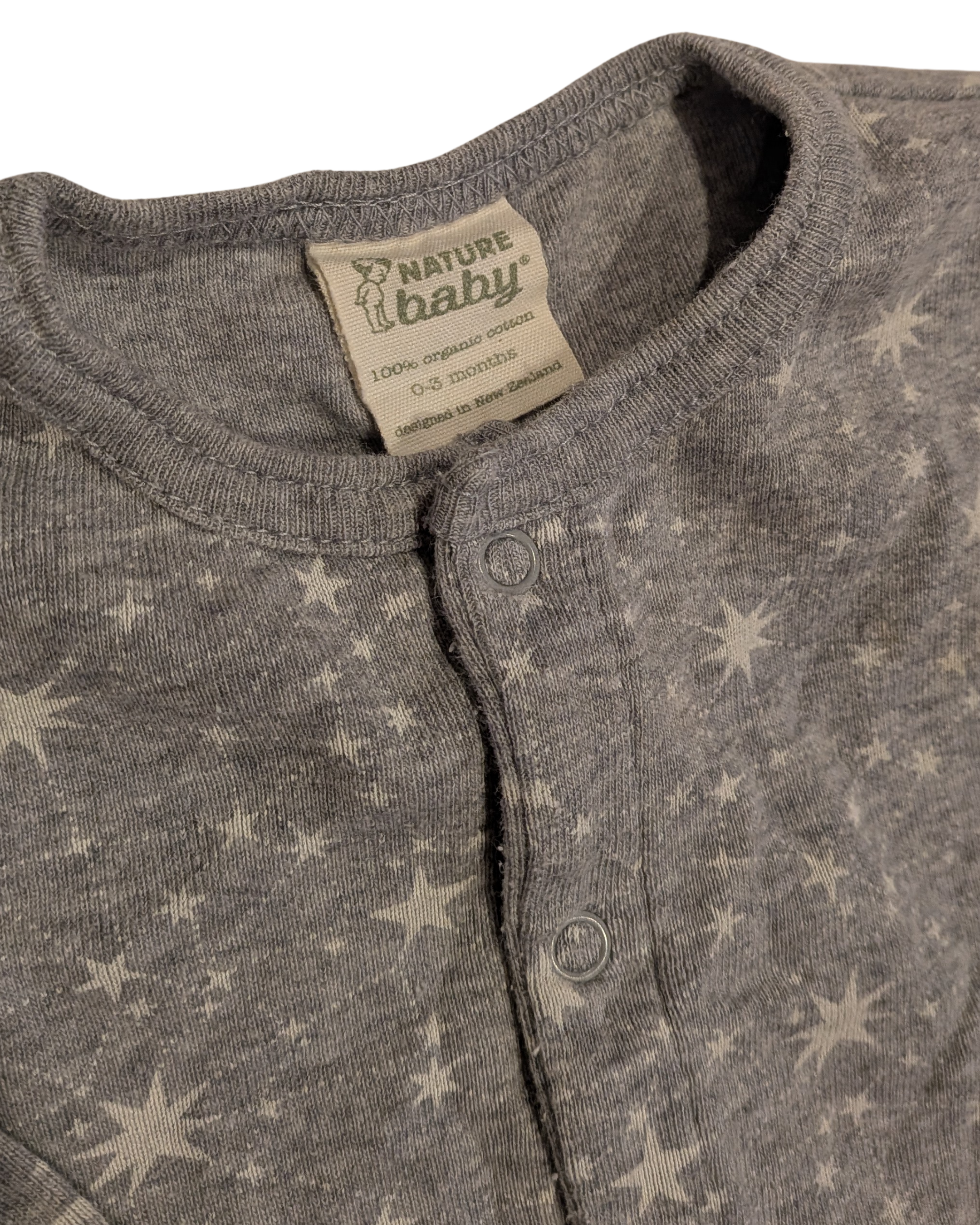 Pre-Loved Baby - Footed Onesie - Nature Baby - 0-3mths