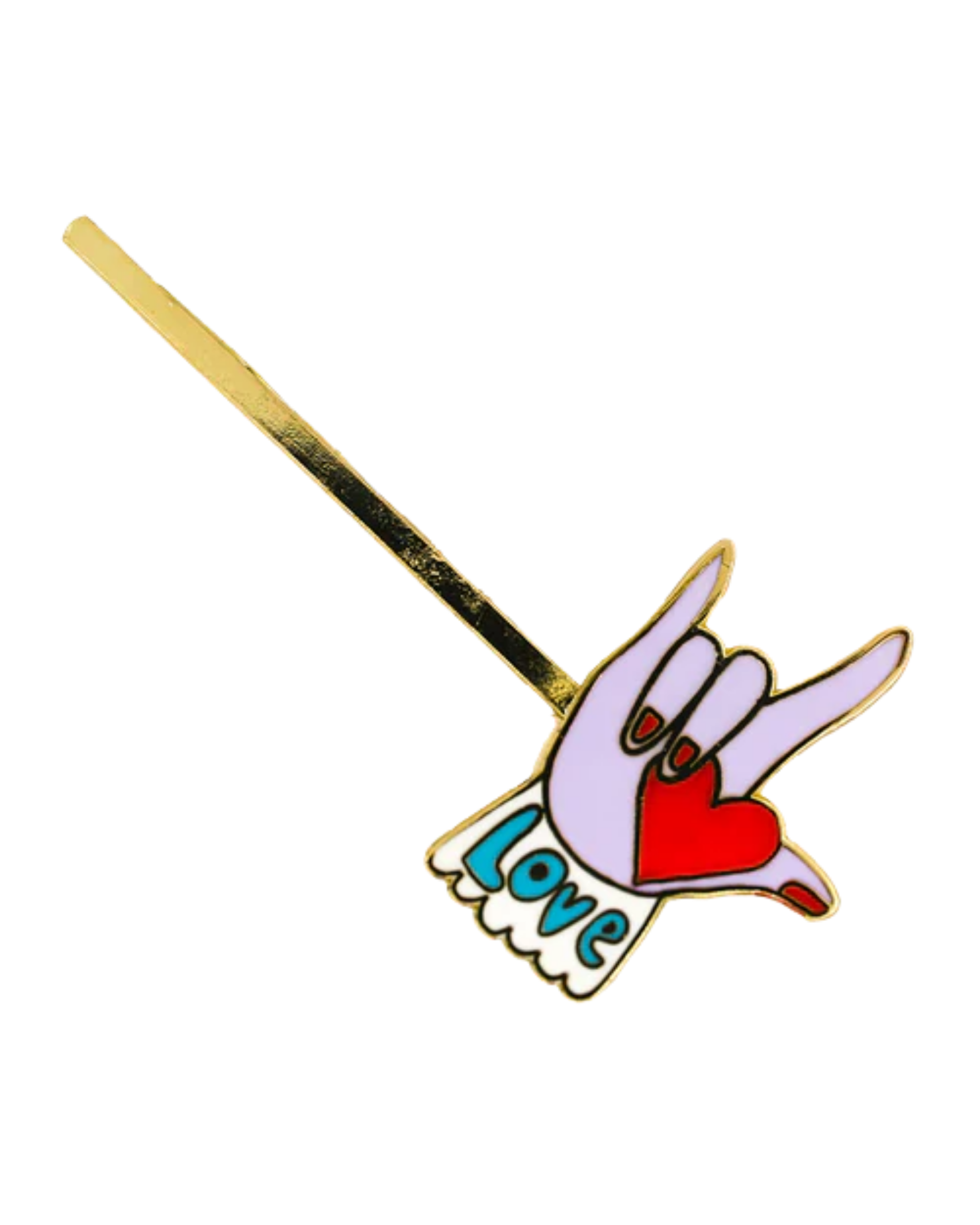 Cloisonné Hair Pin - Love