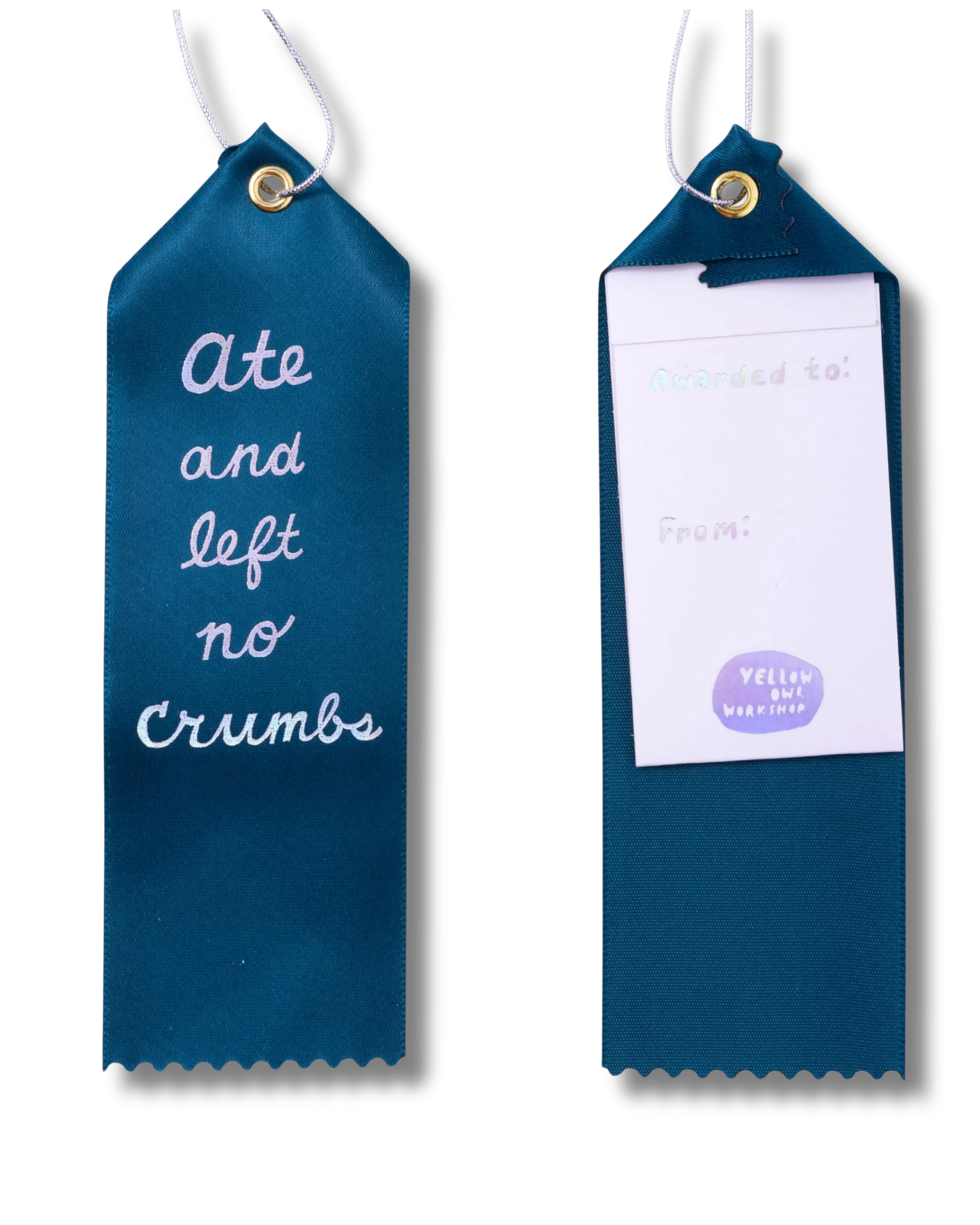 Award Ribbon / Bookmark w Note - Crumbs