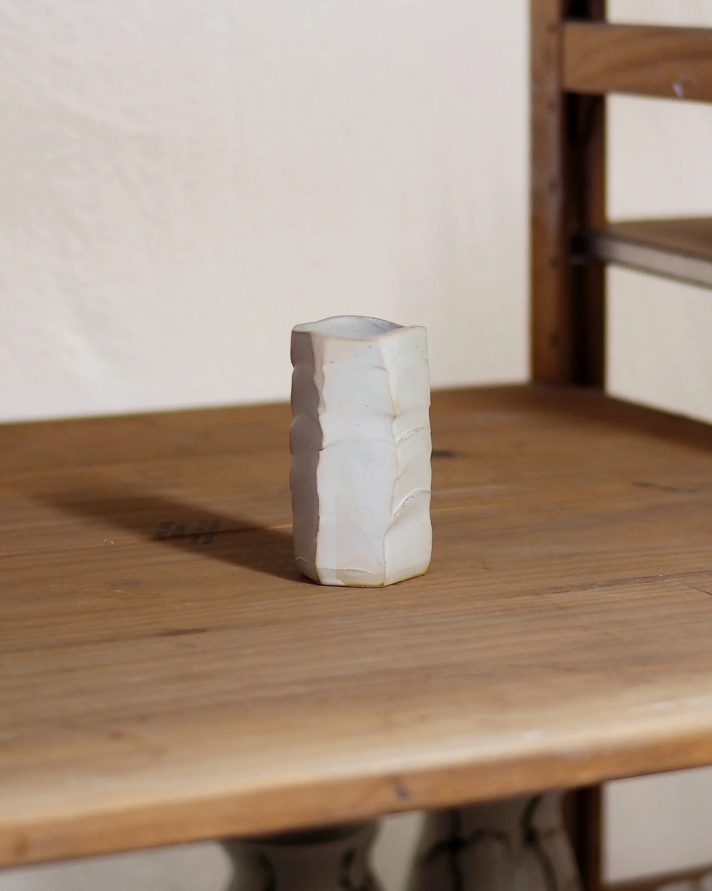 Tetto Ceramic Vase - White