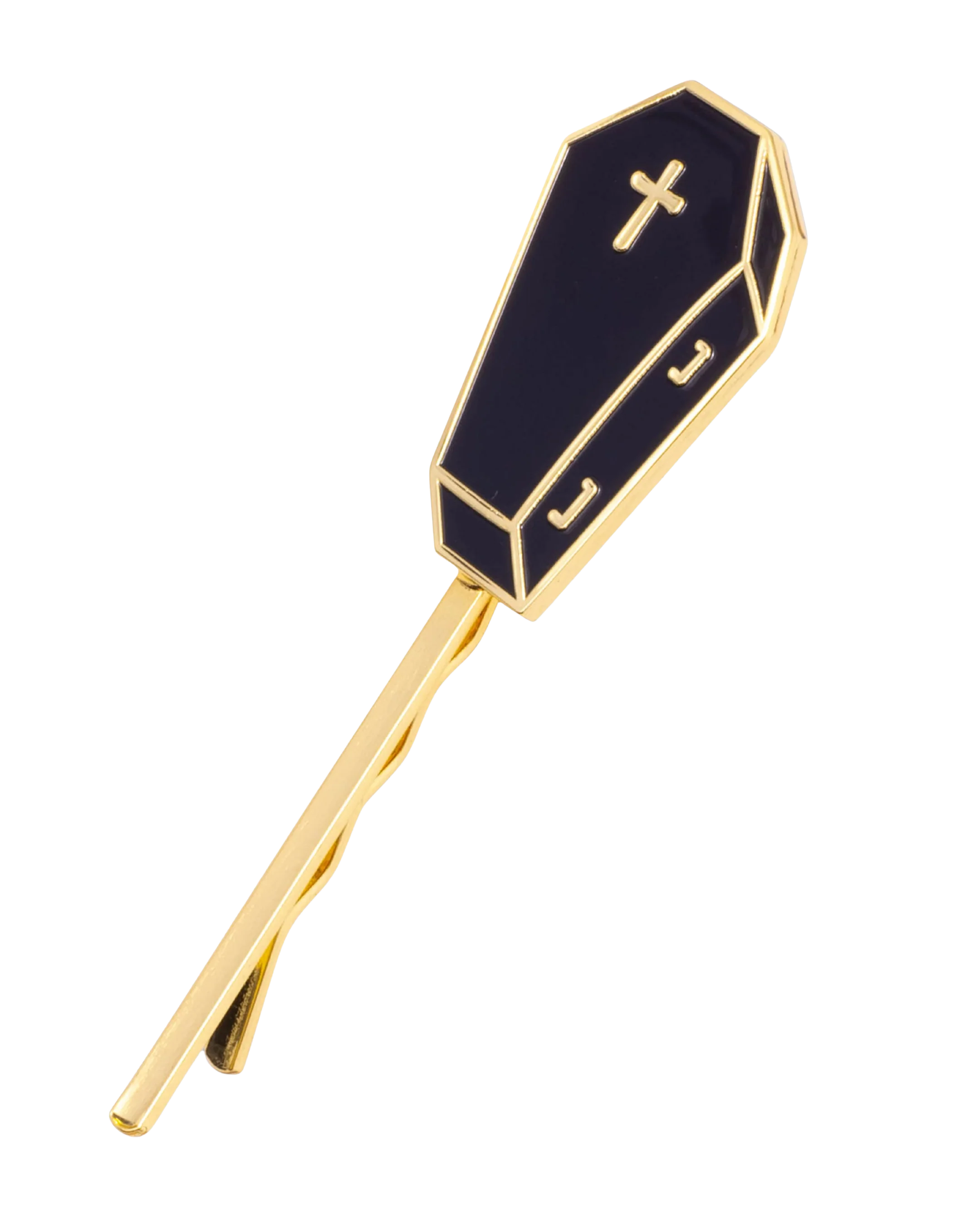 Cloisonné Hair Pin - Coffin