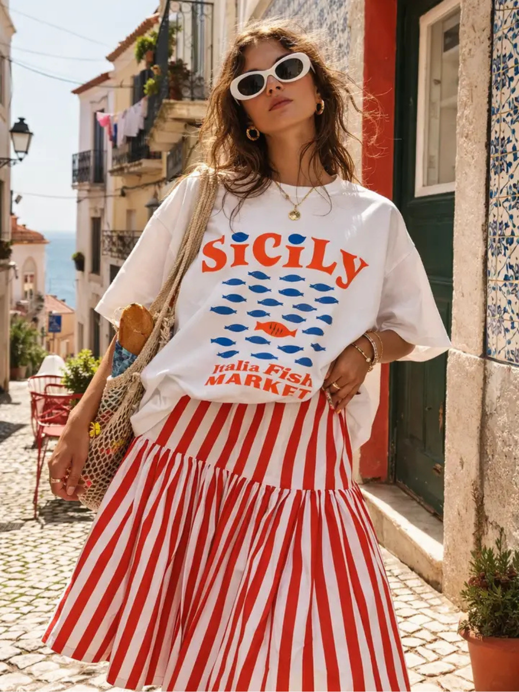 Graphic Tee - Sicily Fishes