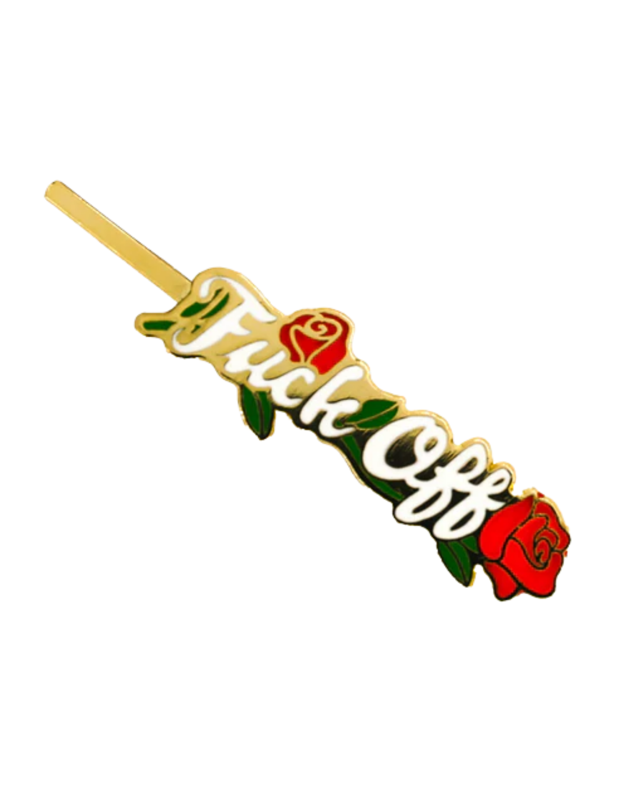 Cloisonné Hair Pin - F*ck off