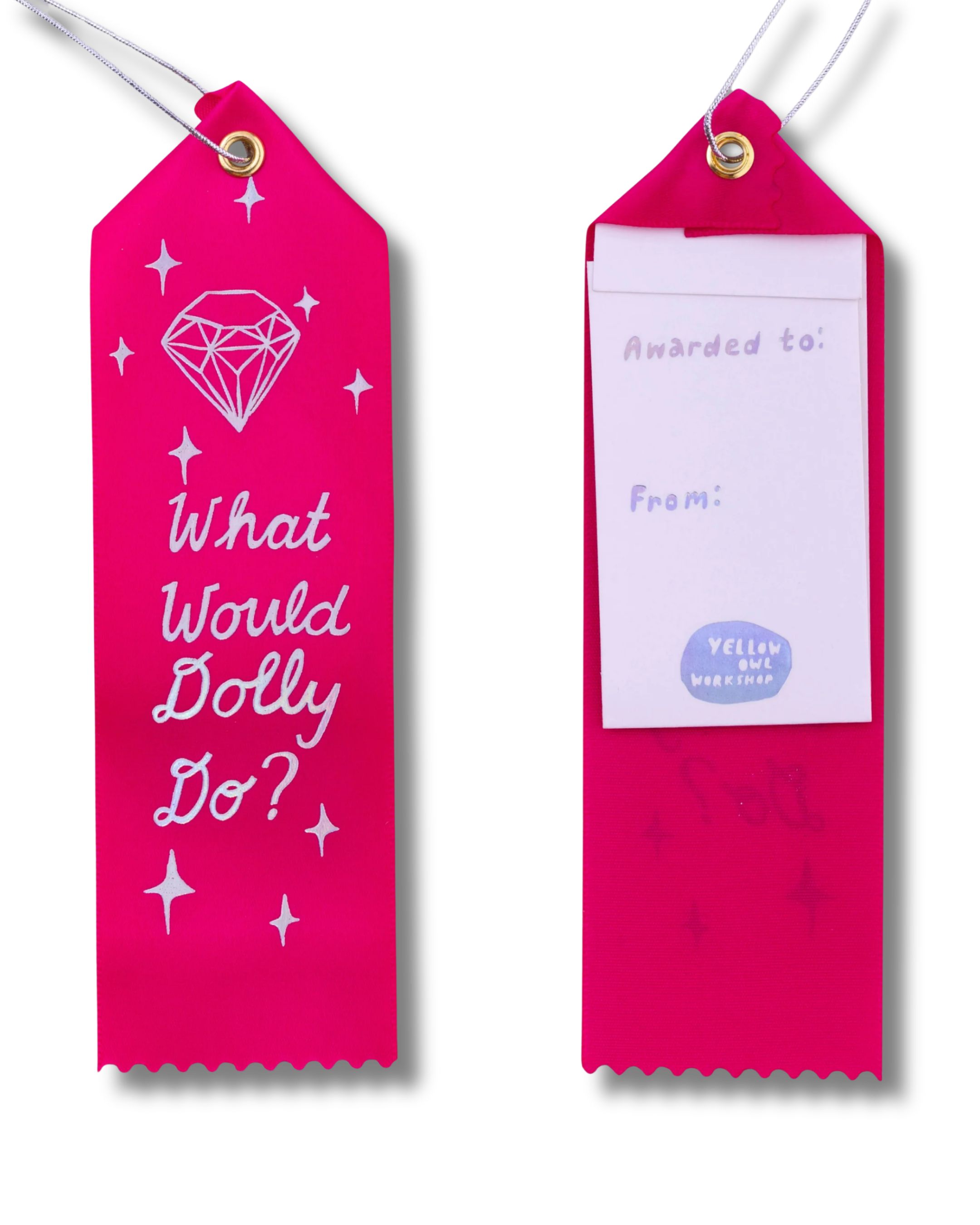 Award Ribbon / Bookmark w Note - WW Dolly Do?