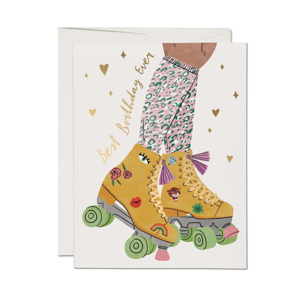 Birthday Card - Roller Skate