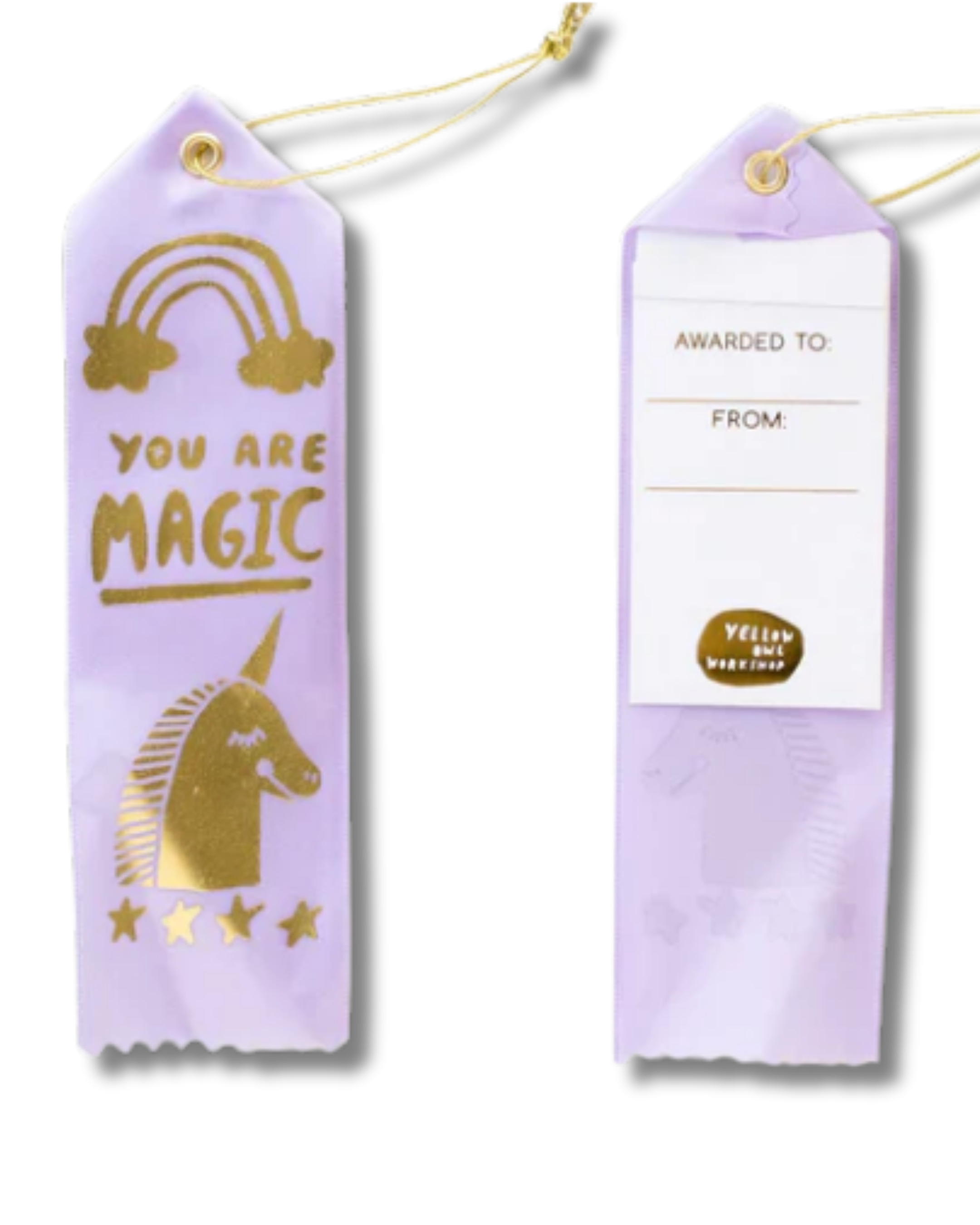 Award Ribbon / Bookmark w Note - You Are Magic Unicorn