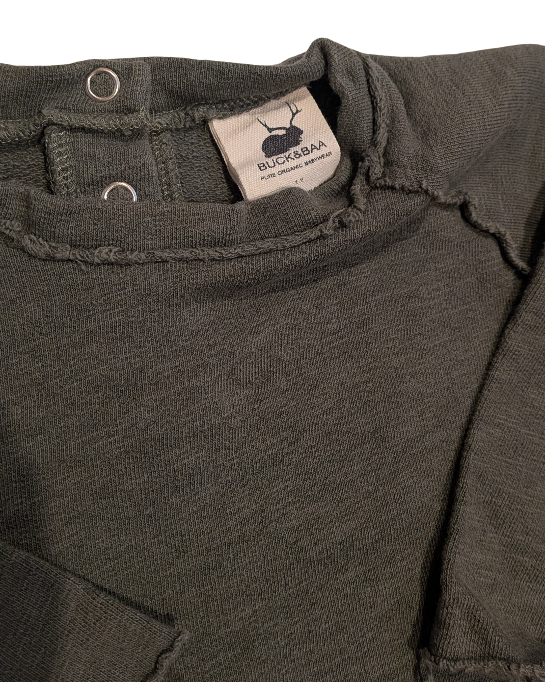 Pre-Loved Baby - Green Sweater - Buck & Baa - 1y