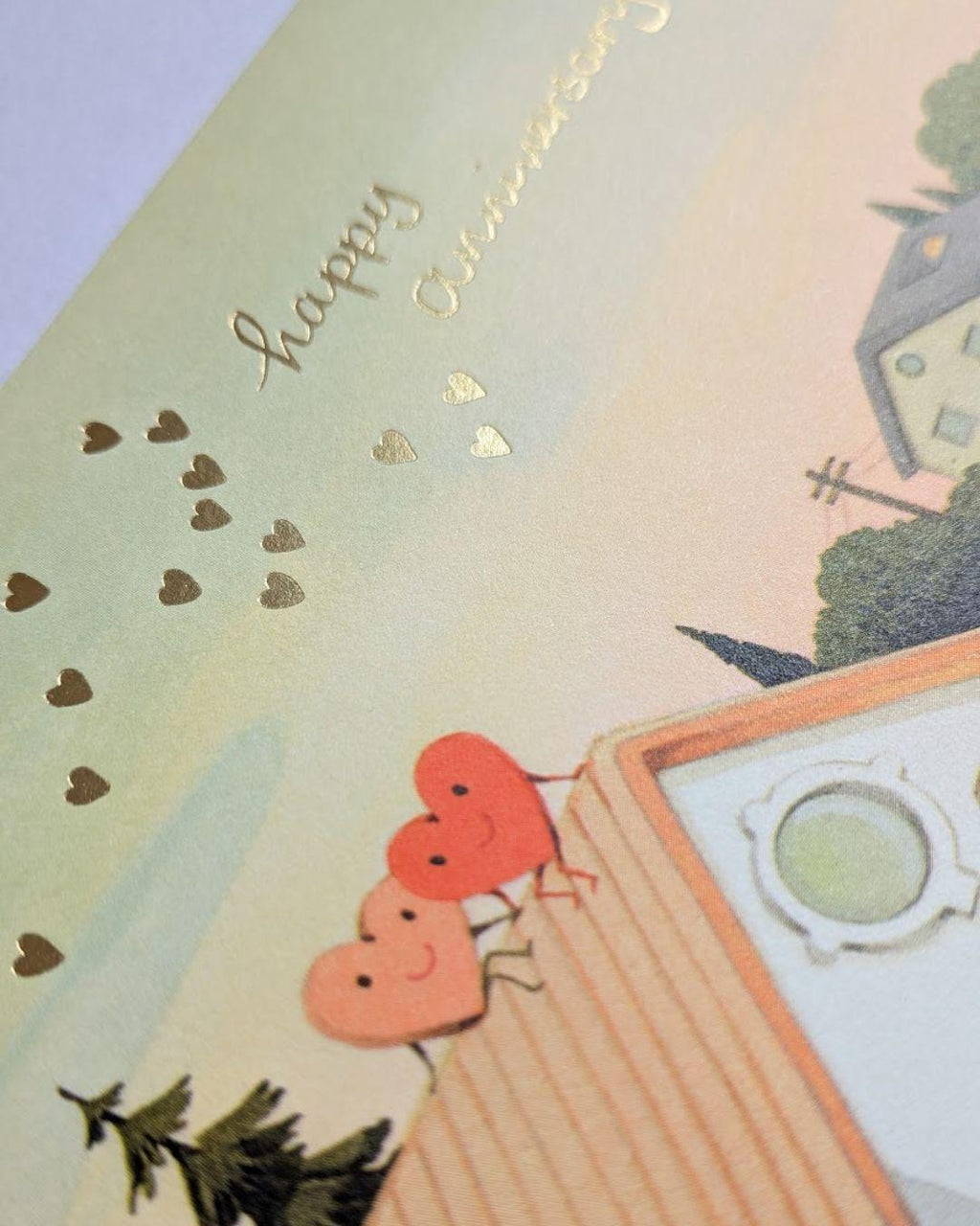 Love'n Time Wedding Anniversary Card - Happy Hearts