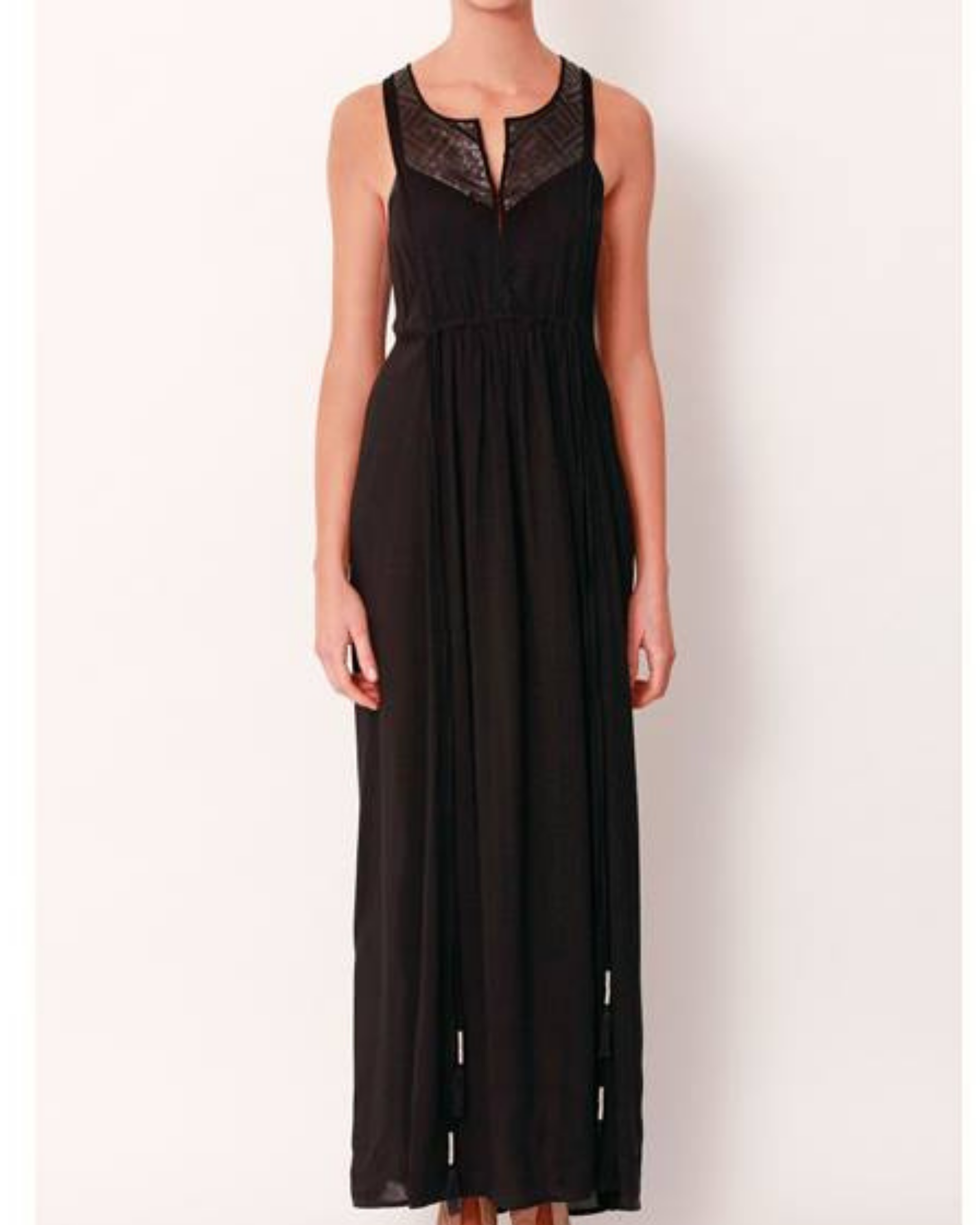 PRE-LOVED Black Sequin Maxi Dress - Sz 10