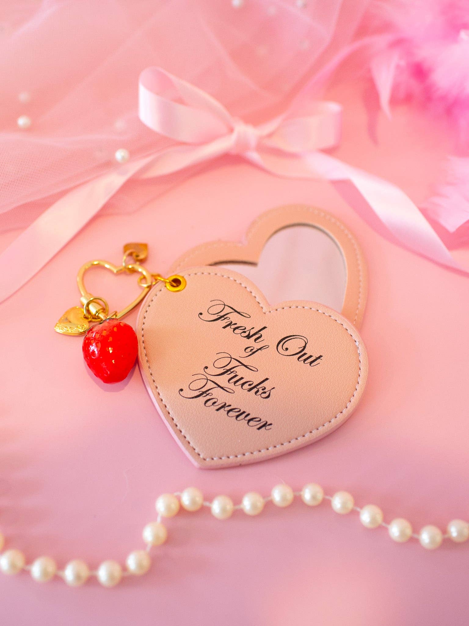 Keyring / Bag Charm - Fresh Out Of F*cks Mirror