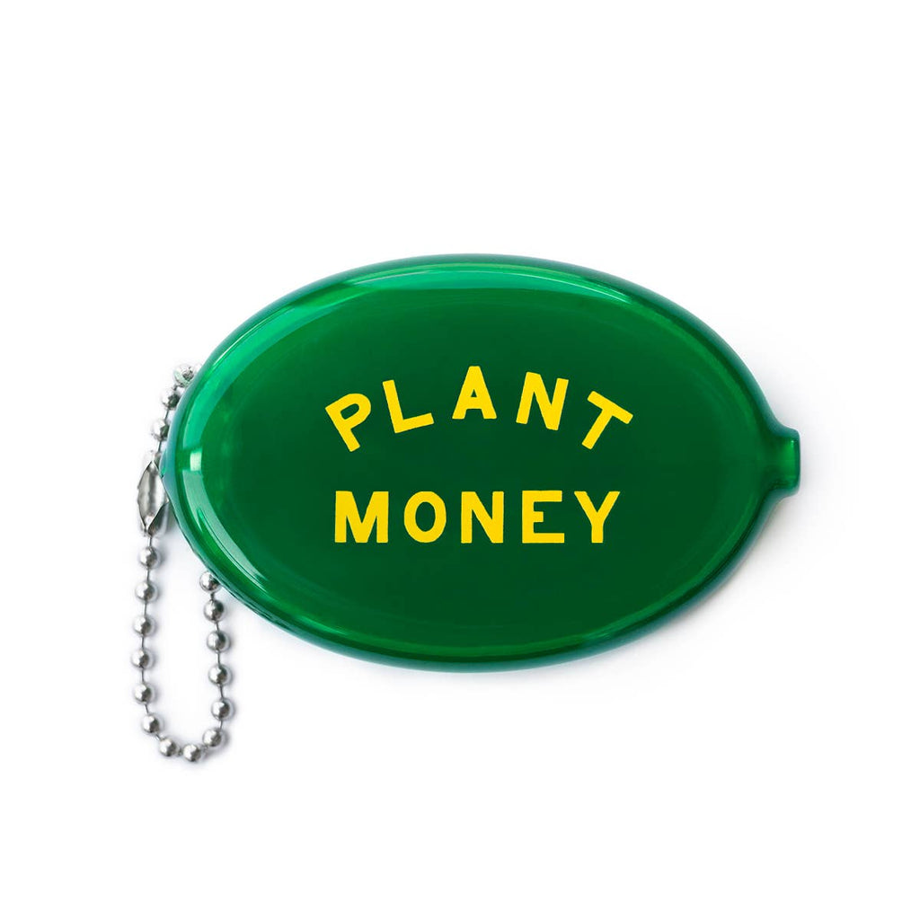 Coin Keyring Pouch - Plant Money (Translucent Green)