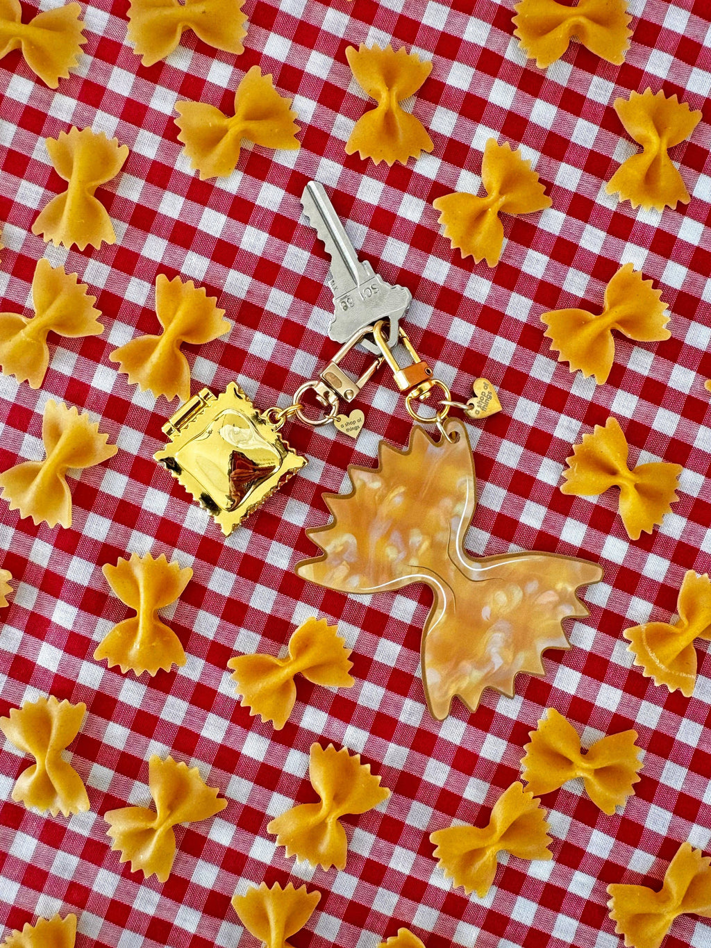 Keyring / Bag Charm - Ravioli Locket