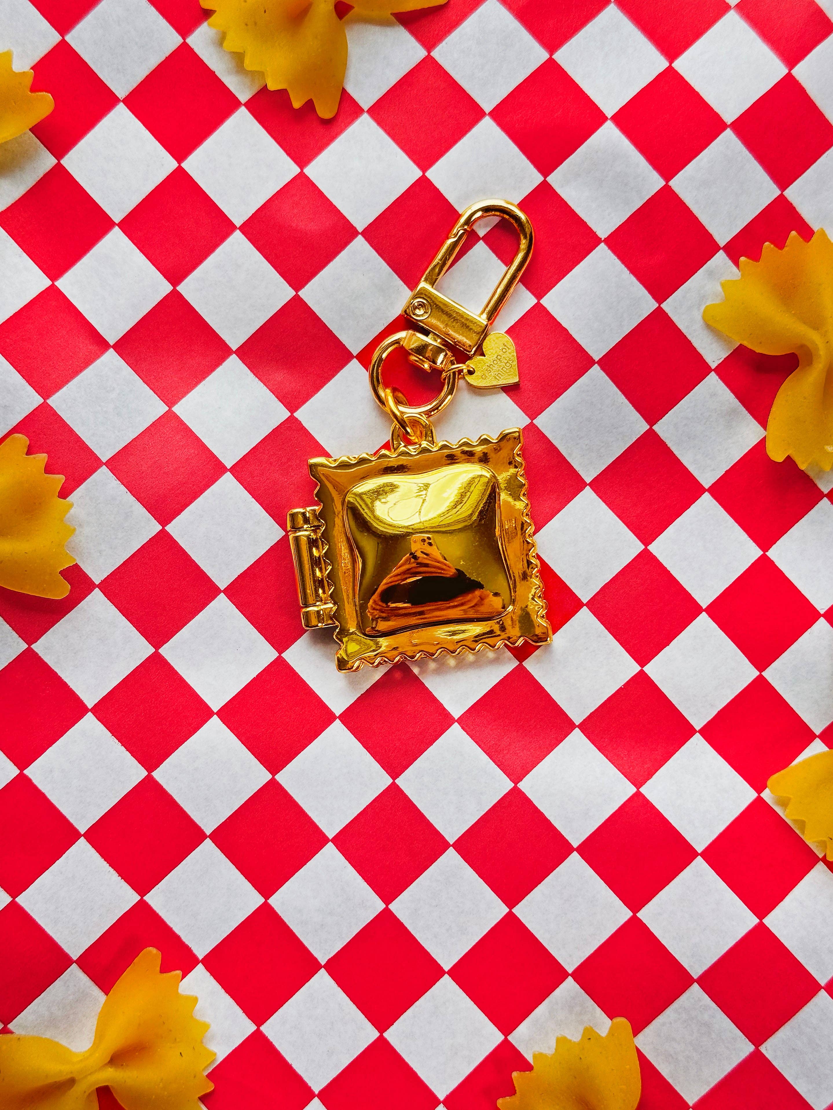 Keyring / Bag Charm - Ravioli Locket