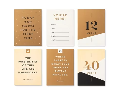 Moments of Joy - Pregnancy Milestone Cards