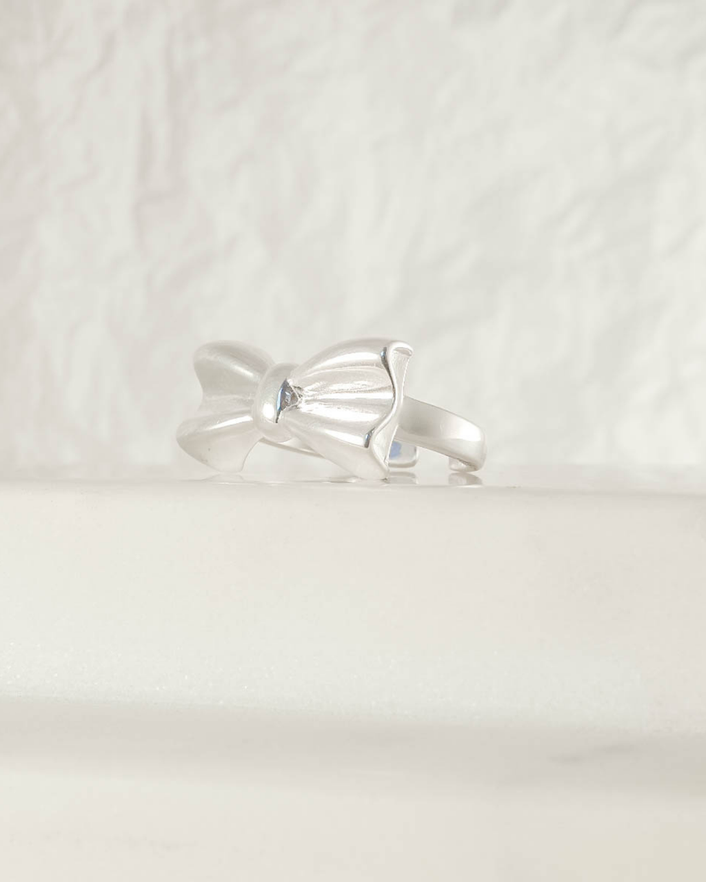 Put A Bow On It Adjustable Ring - Silver