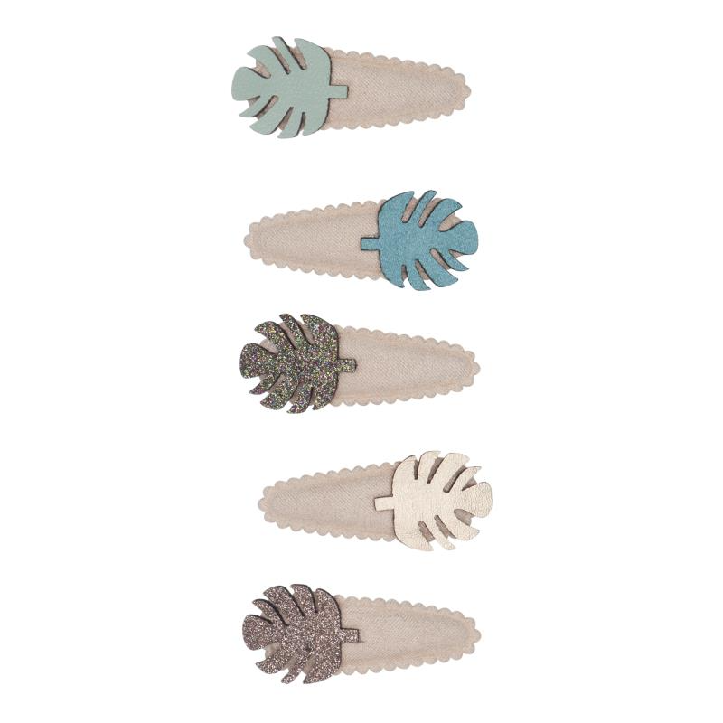 Hair Clip Set - Palm Leaf
