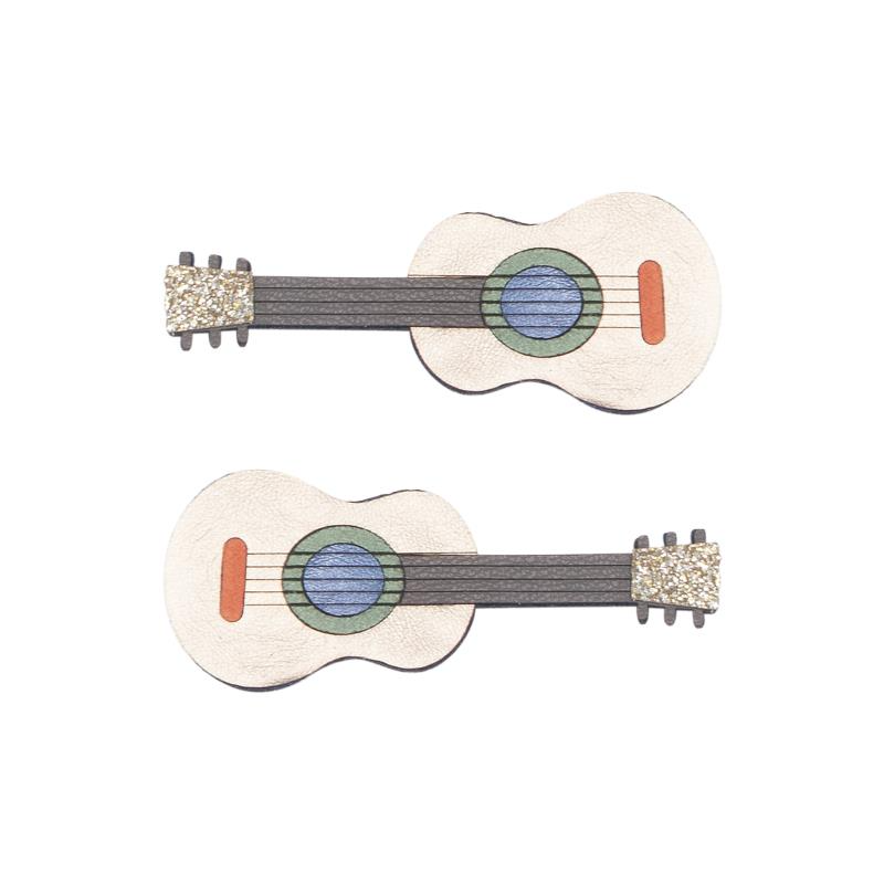 Hair Clip Set - Guitars