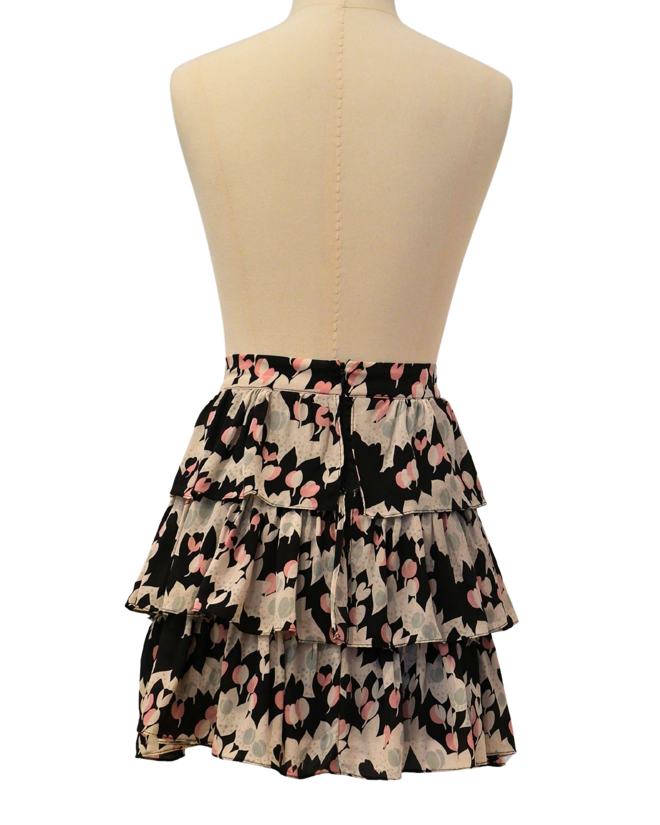 PRE-LOVED / Sportsgirl - "Rara" Skirt Floral - Sz 14