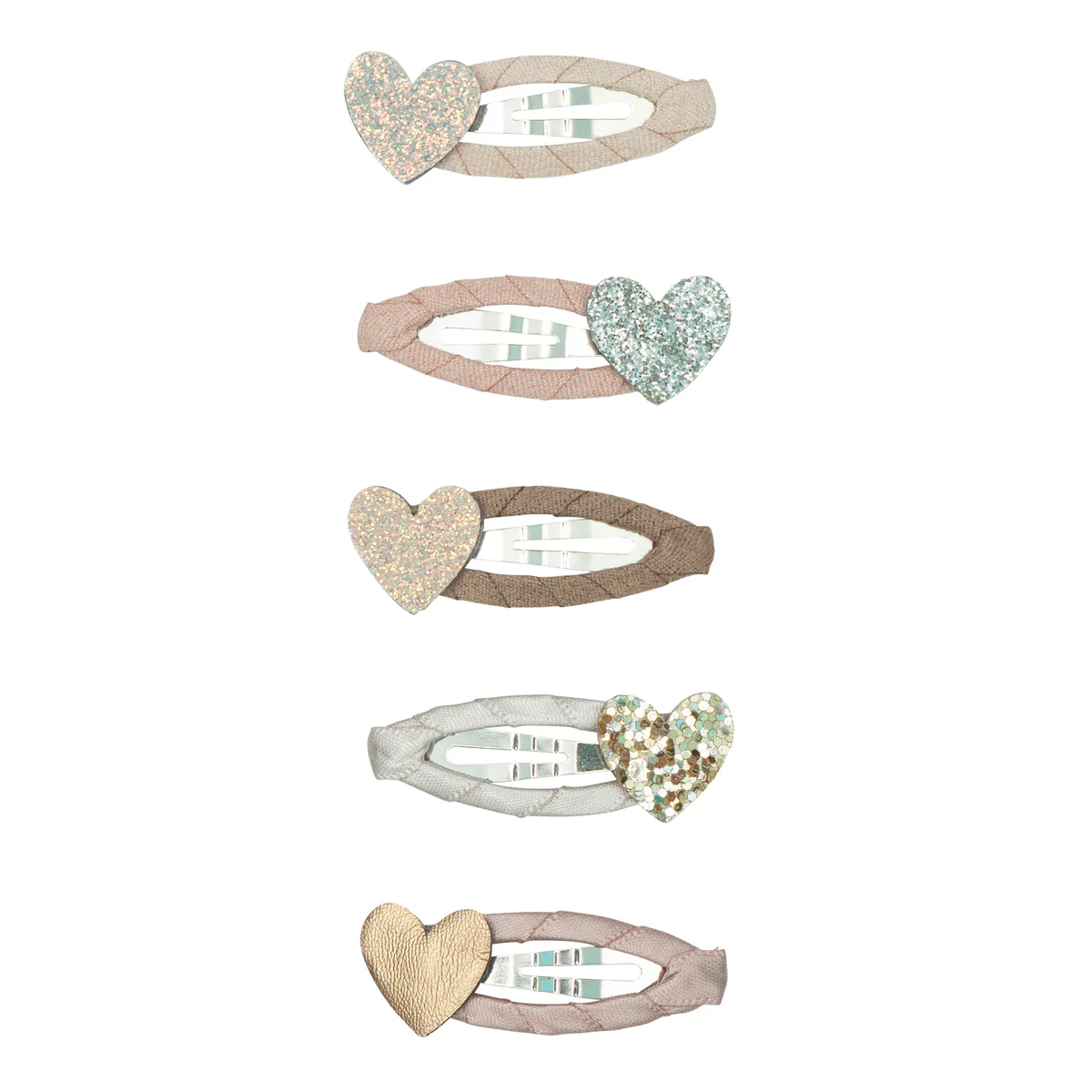 Mini Hair Clip Set - Swan Lake Hearts