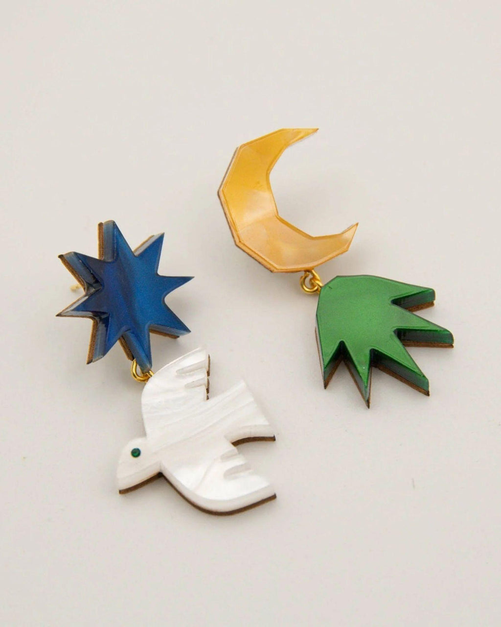 Assembled Story Drop Earrings