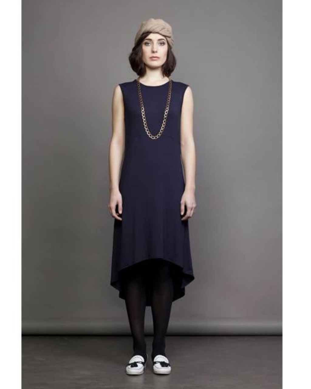 PRE-LOVED / High Noon Tea - Merino Navy Dress - Sz S