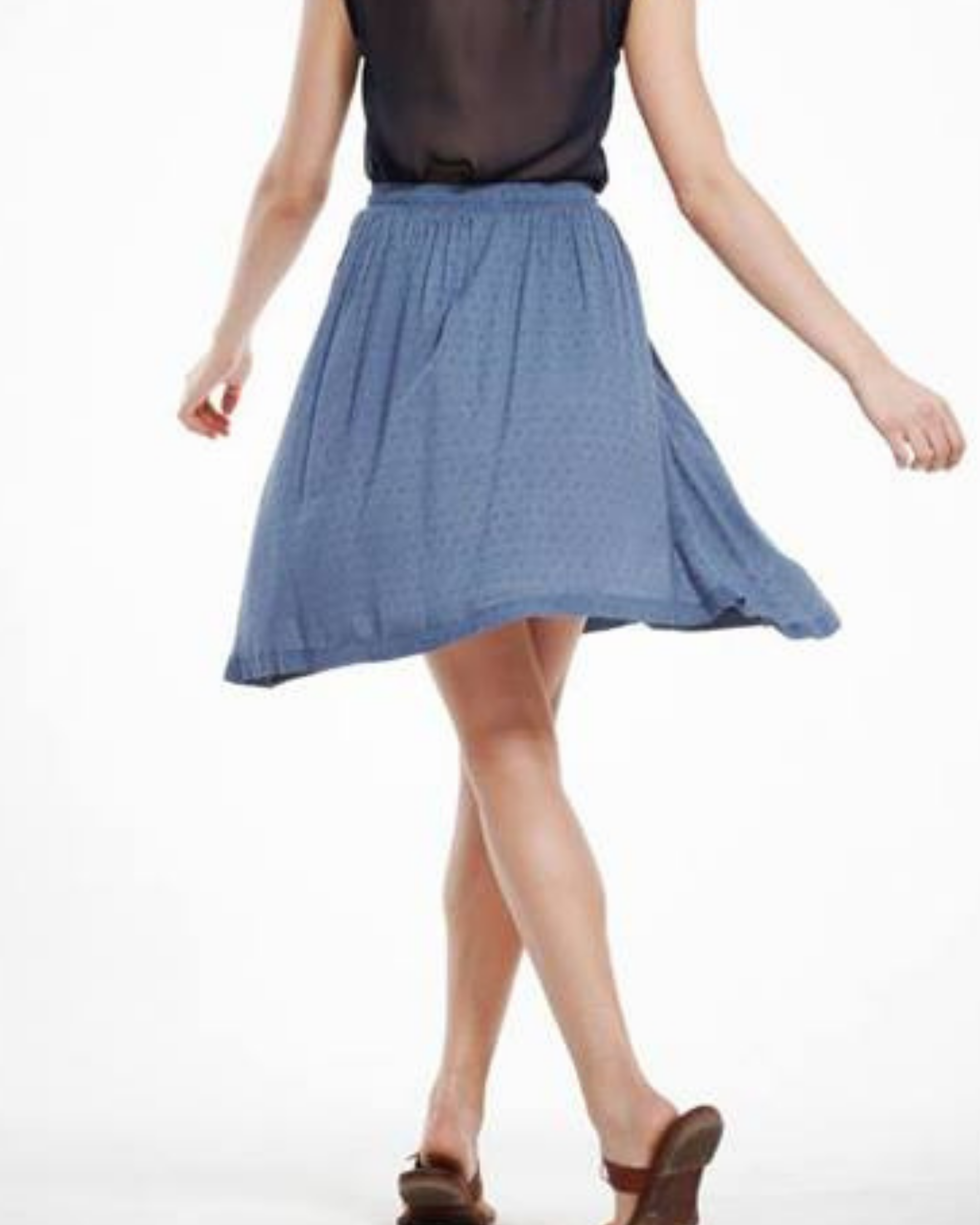 PRE-LOVED / Arielle Mermin - Skirt - China Blue - Sz 14