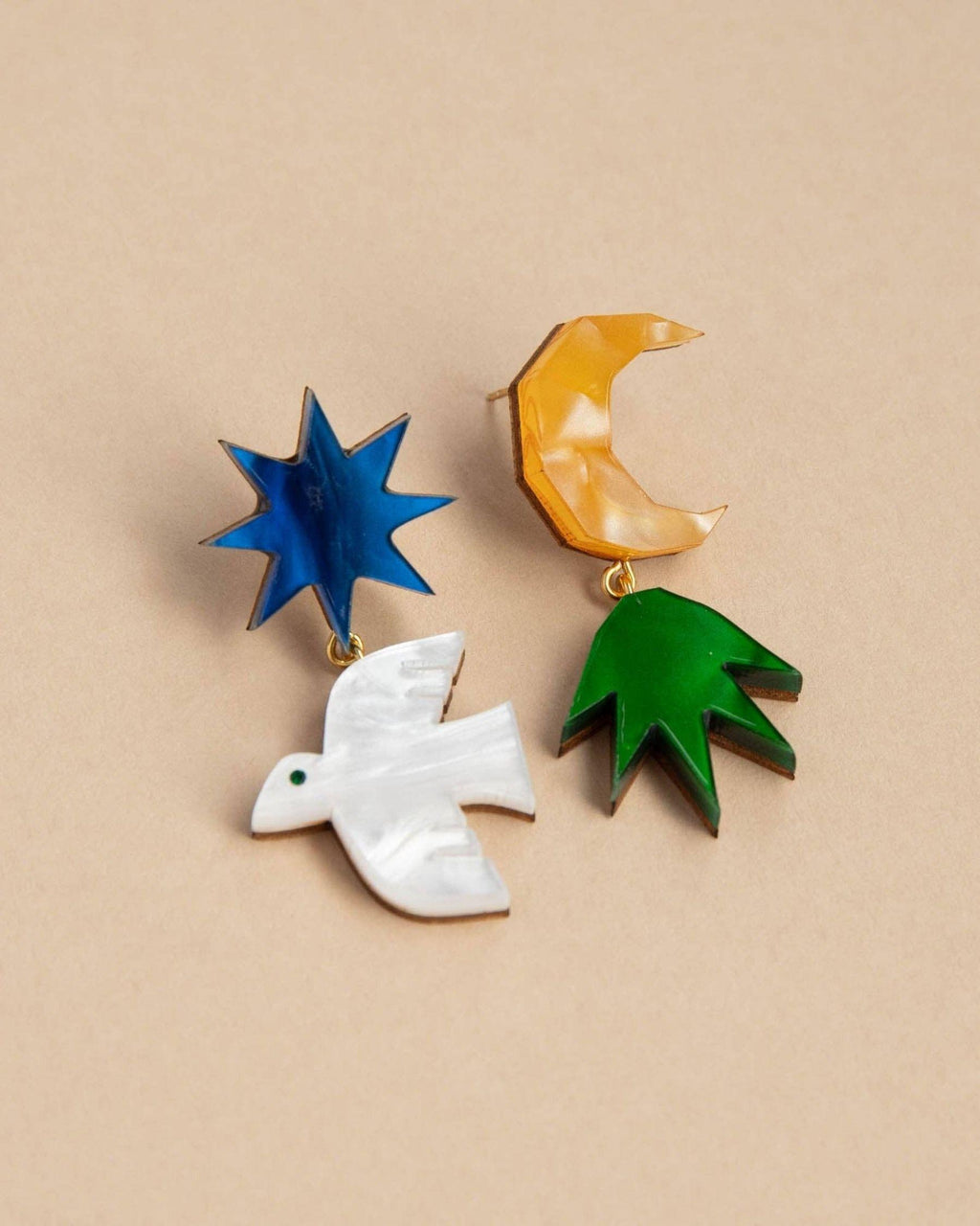 Assembled Story Drop Earrings