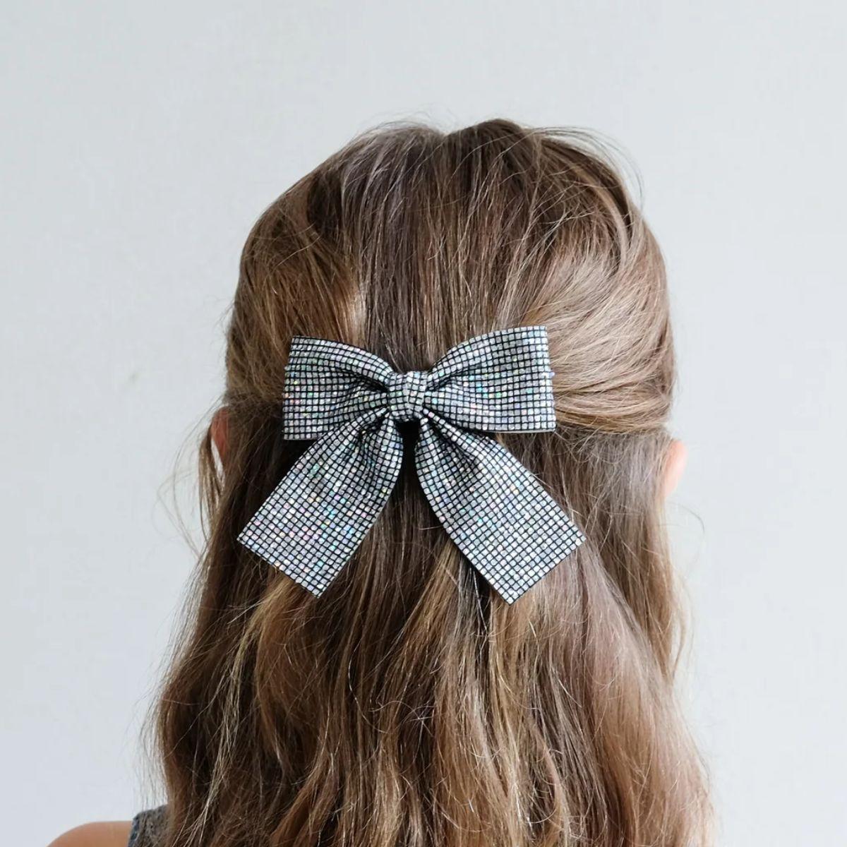 Large Hair Clip - Disco Bow