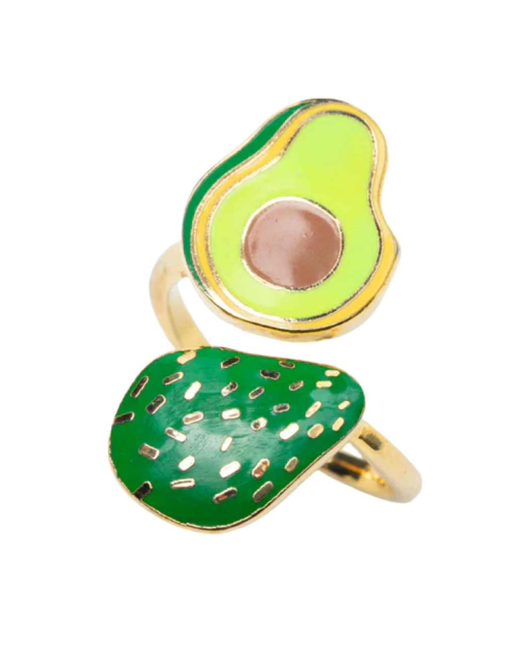 Adjustable Cloisonné Ring - Avocado