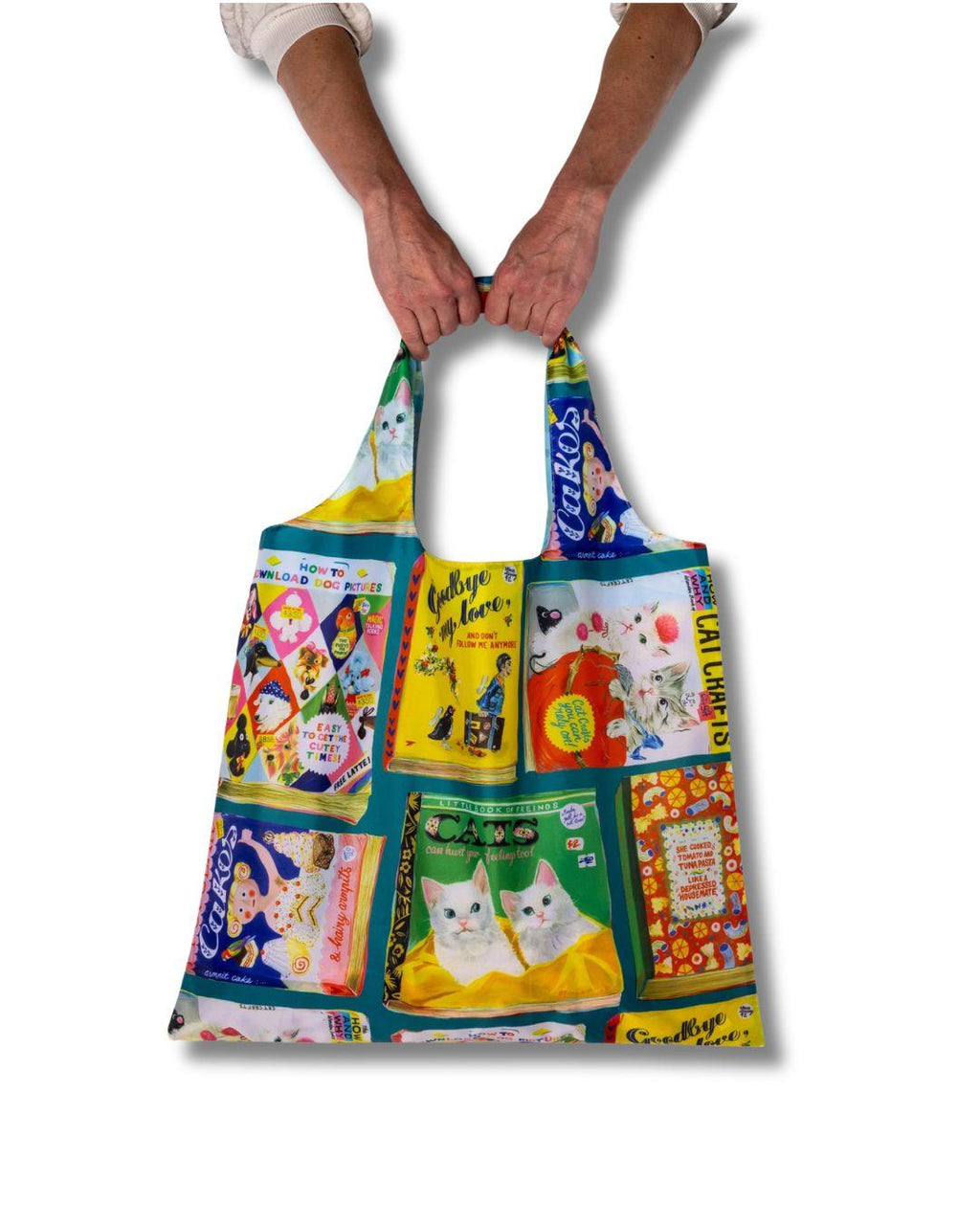 Art Sack Recycled Shopping Bag - Useless Books - Anna Hoyle