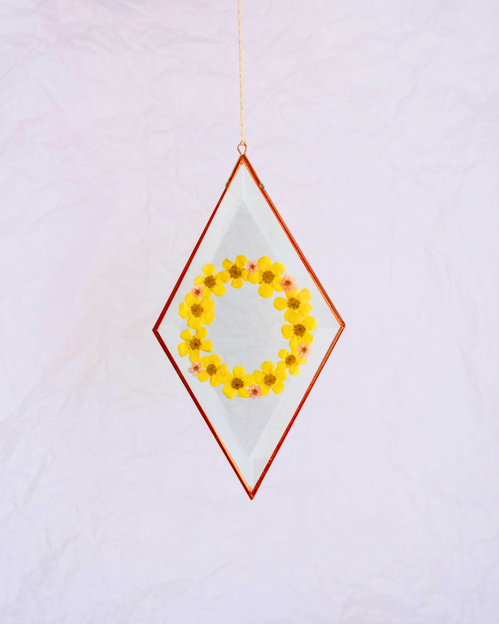 Diamond Flower Suncatcher - Large Wreath - Buttercup & Blossom