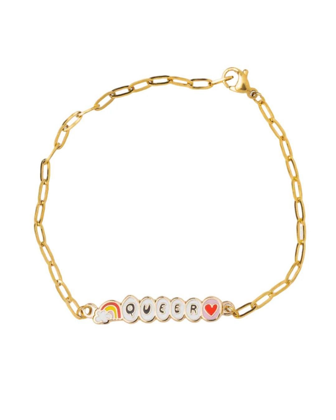 Gold Cloisonné Bracelet - Queer