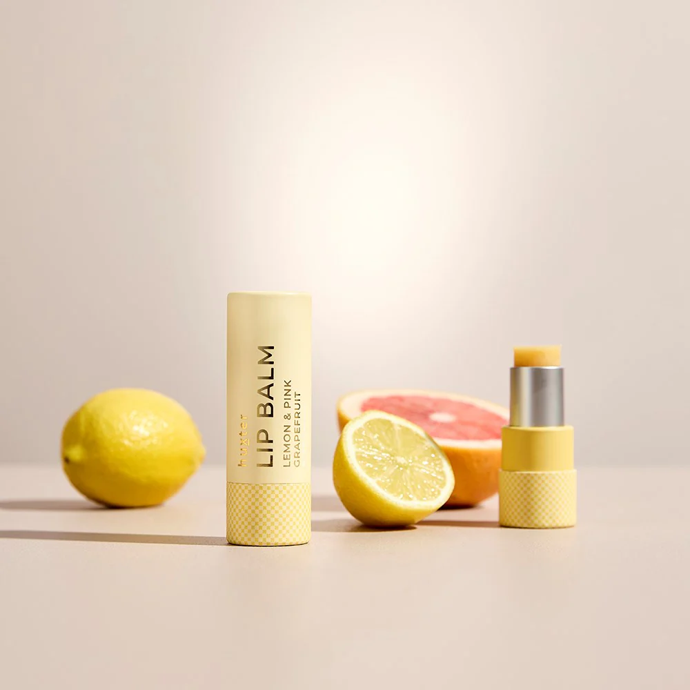 Lip Balm Card Tube - Lemon & Pink Grapefruit