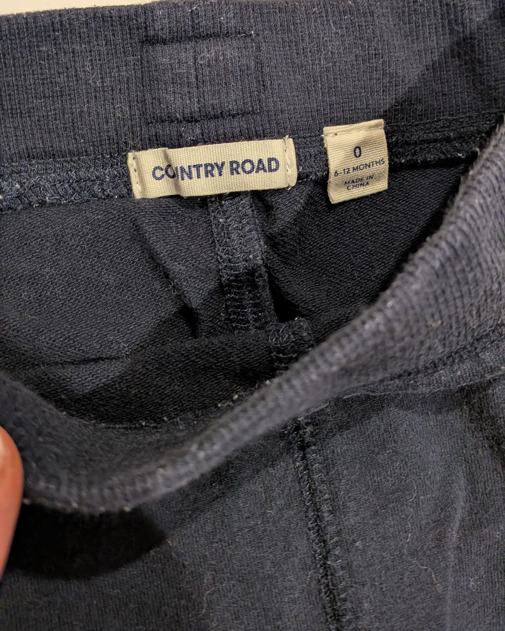 Pre-Loved Baby - Navy Pants - Country Road - 6-12mths
