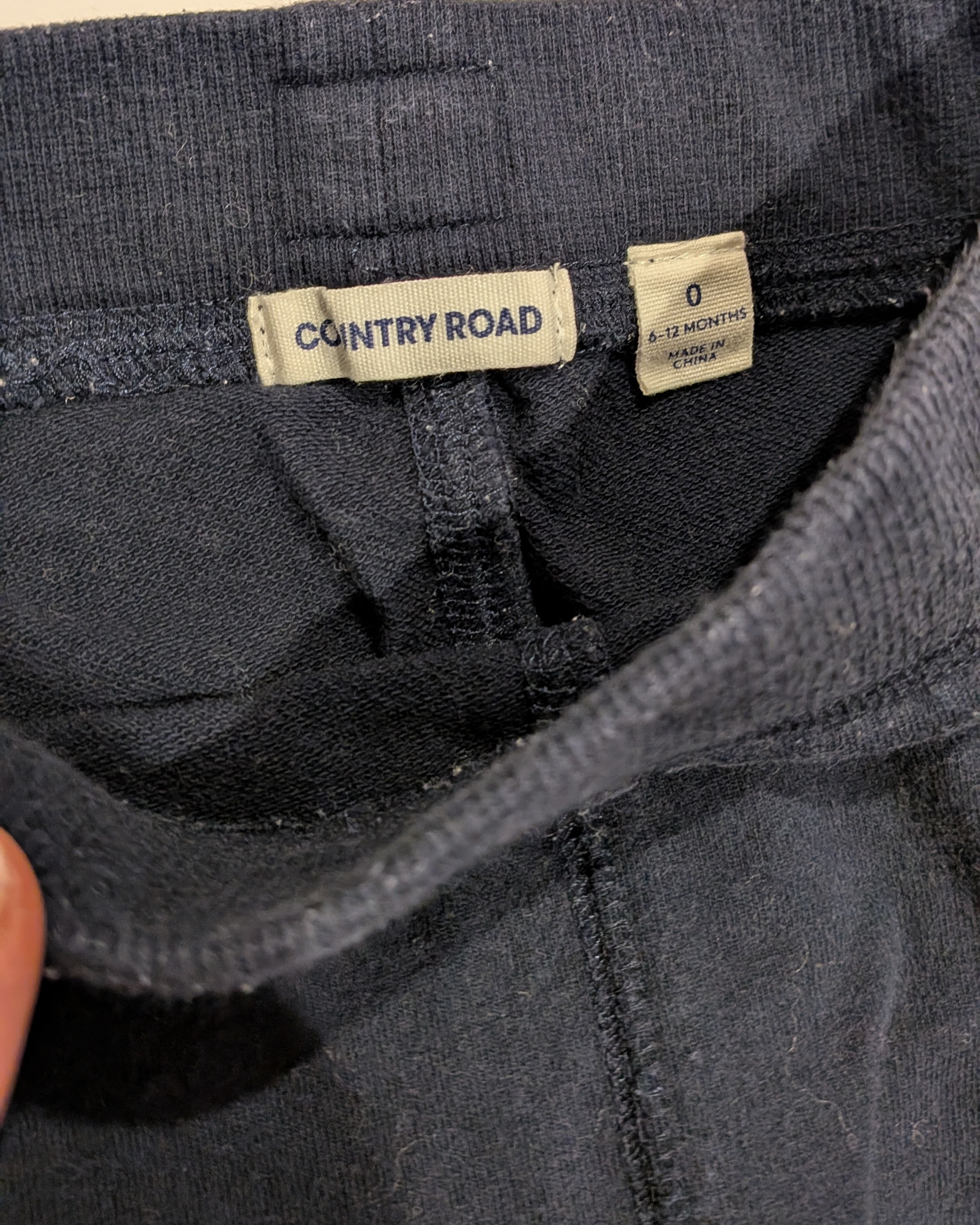 Pre-Loved Baby - Navy Pants - Country Road - 6-12mths
