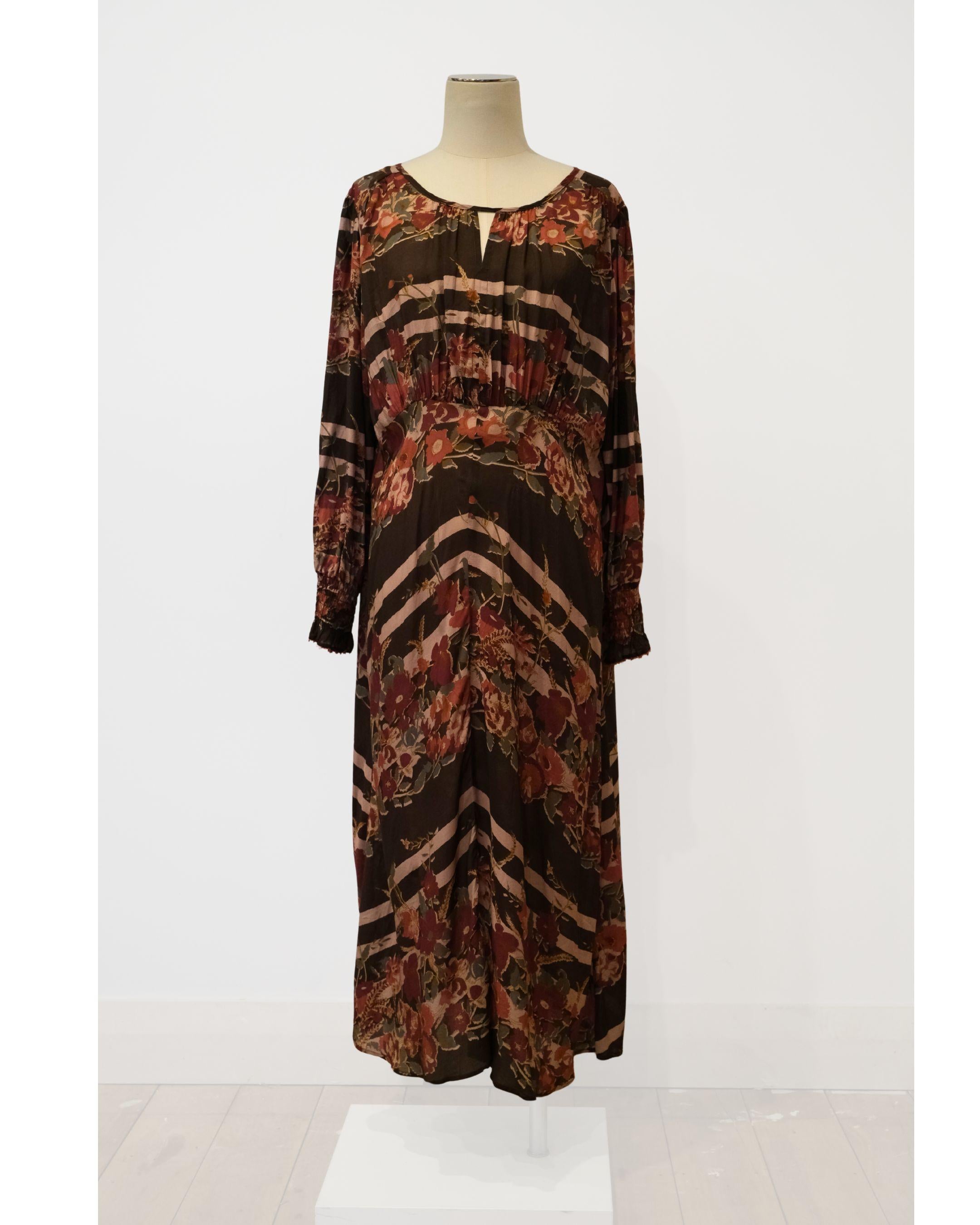 PRE-LOVED / LANIA - Muted Floral Midi Dress - Sz 16