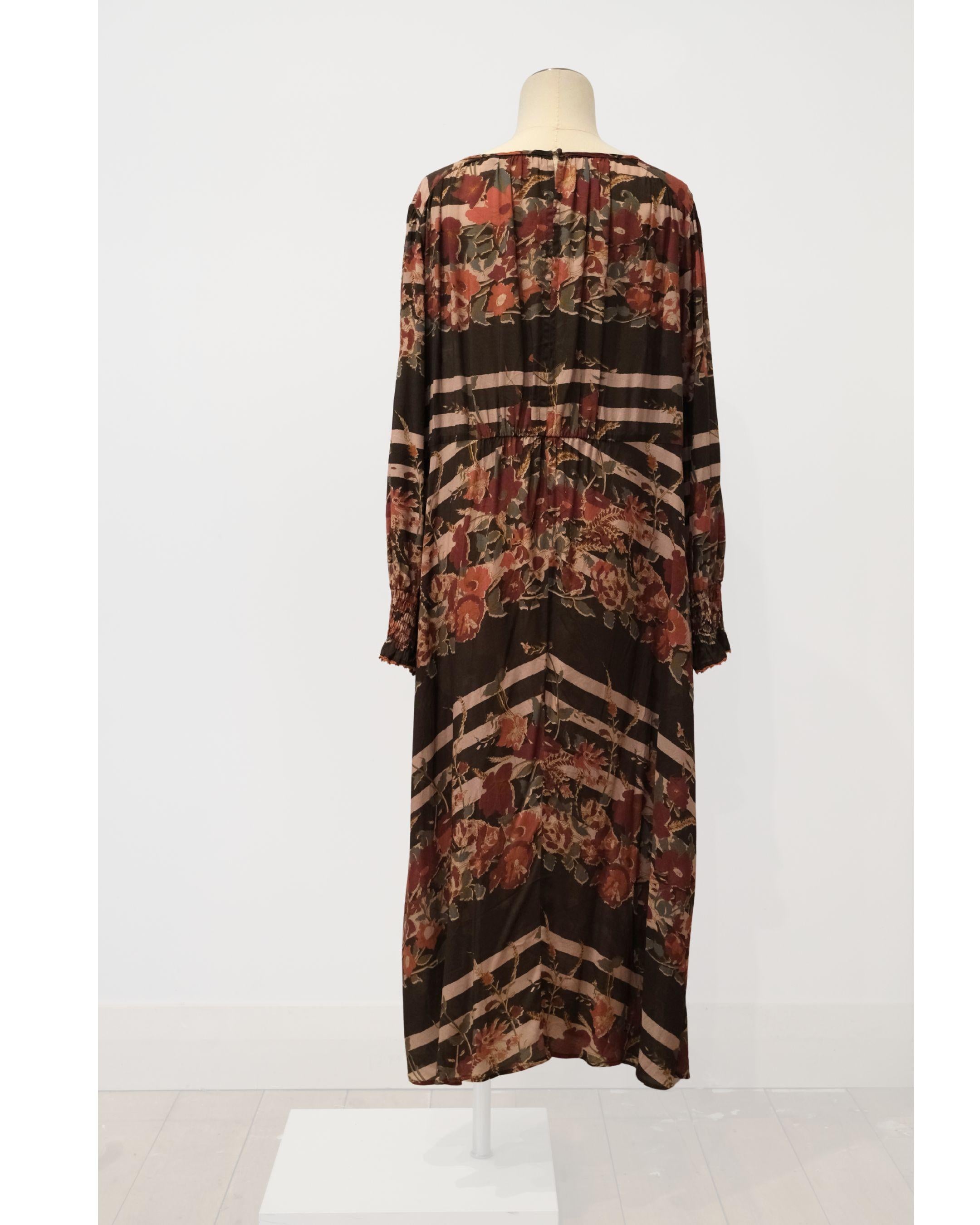 PRE-LOVED / LANIA - Muted Floral Midi Dress - Sz 16