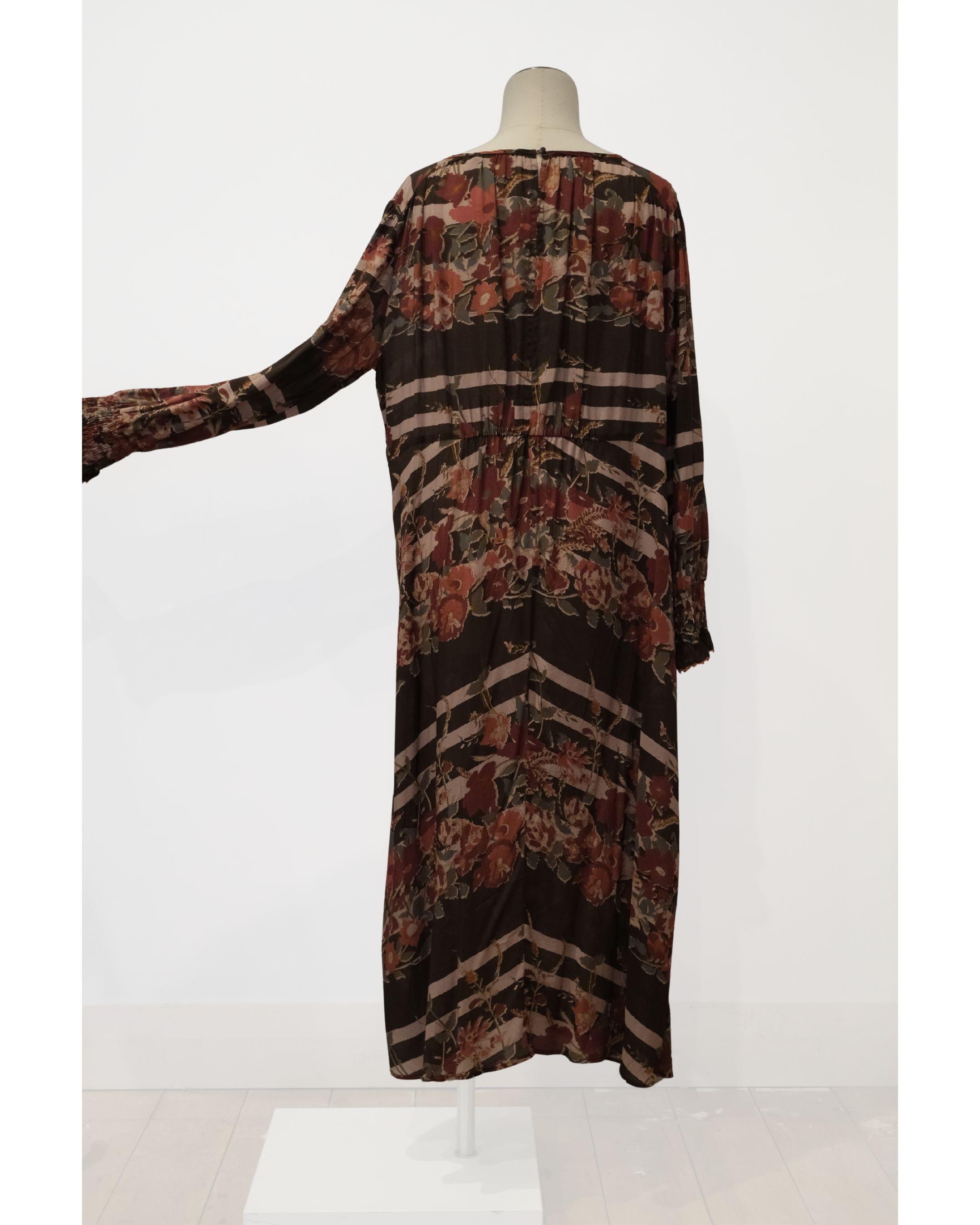 PRE-LOVED / LANIA - Muted Floral Midi Dress - Sz 16