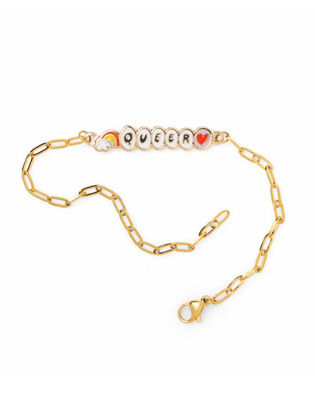 Gold Cloisonné Bracelet - Queer