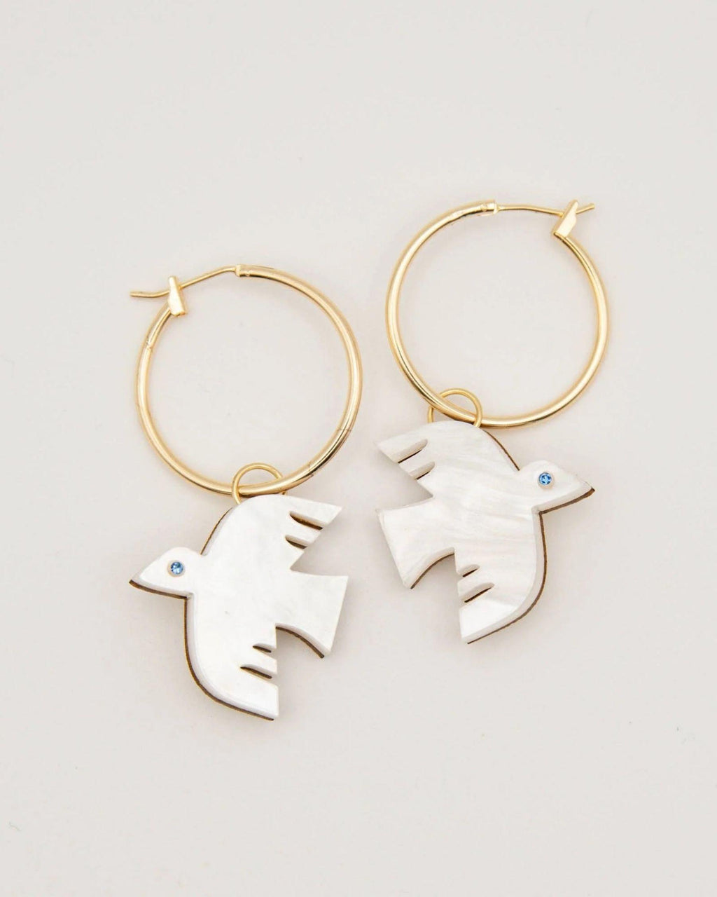 Flight Bird Hoops - Marble White