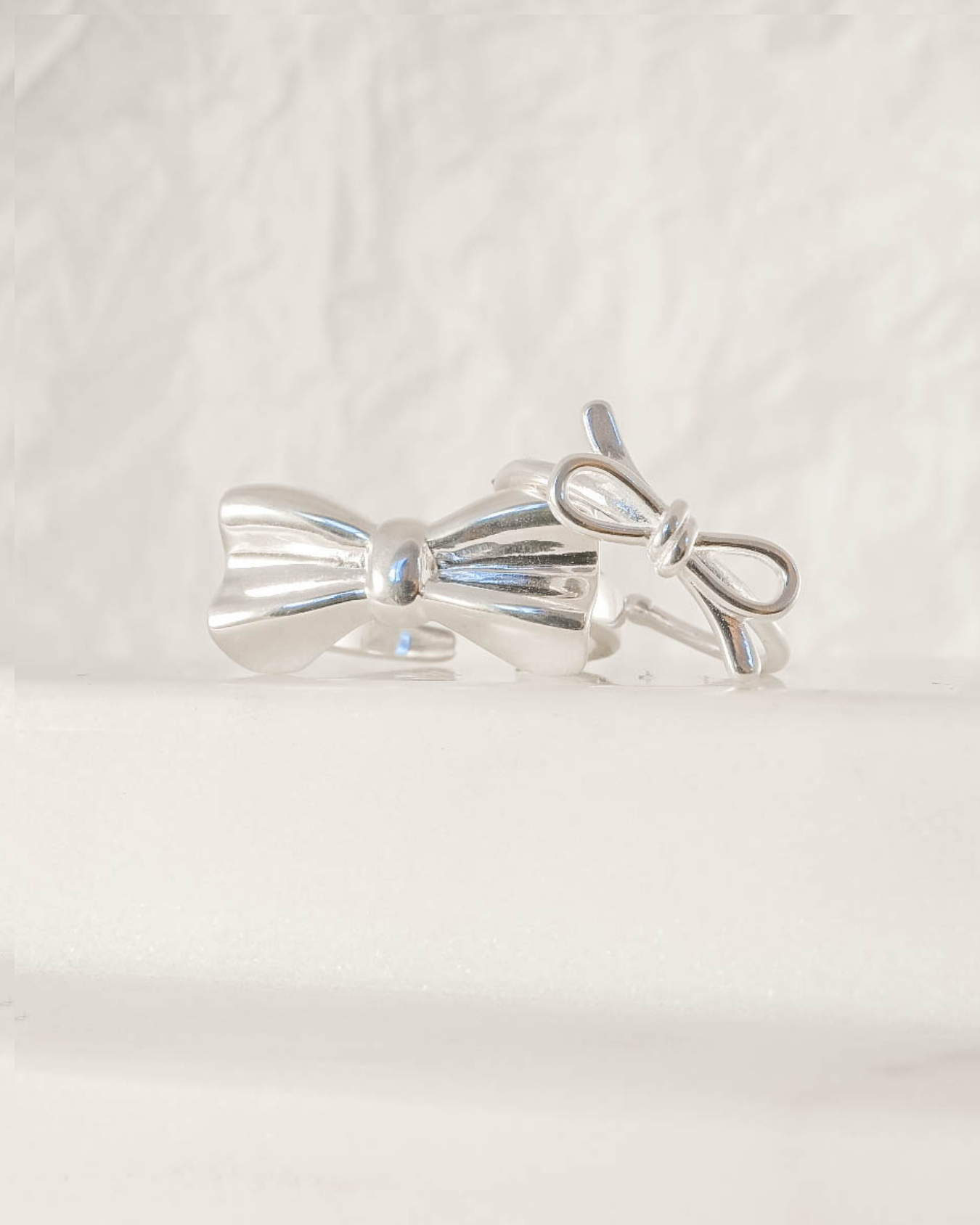 Put A Bow On It Adjustable Ring - Silver