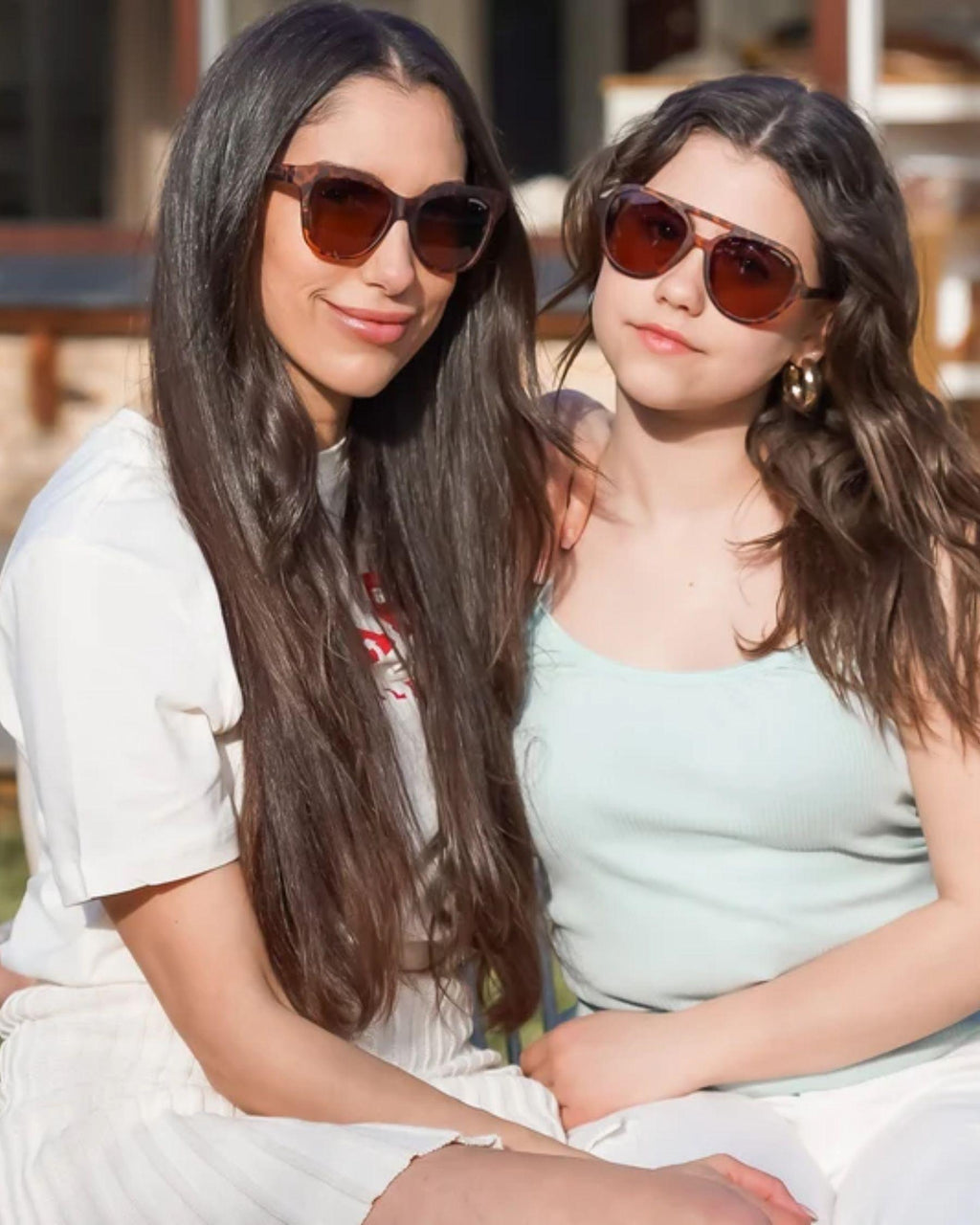 Polarized Unisex Aviator Sunglasses - Tort