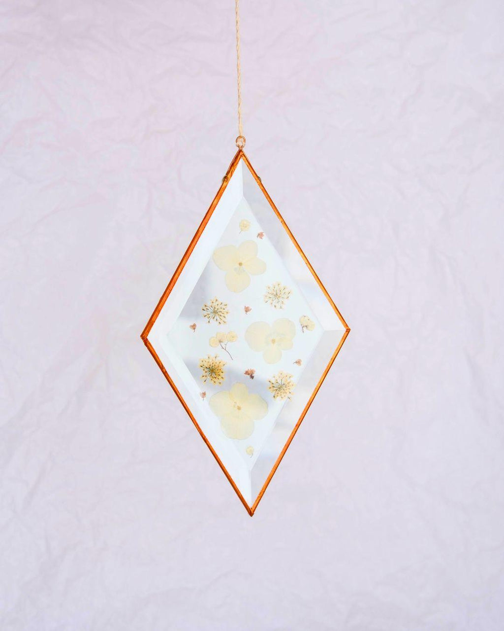 Diamond Flower Suncatcher - Large Sprinkle - Hydrangea Rice Flower Mix