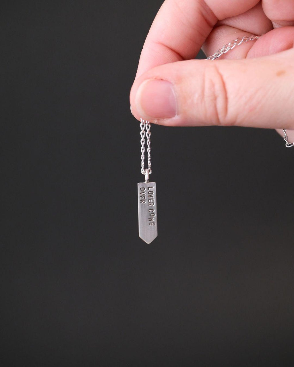 Silver Custom Pennant Necklace - Gonfalon [Made To Order]