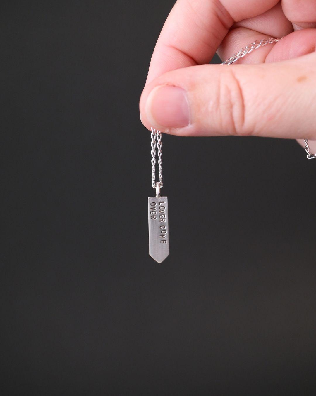 Silver Custom Pennant Necklace - Gonfalon [Made To Order]
