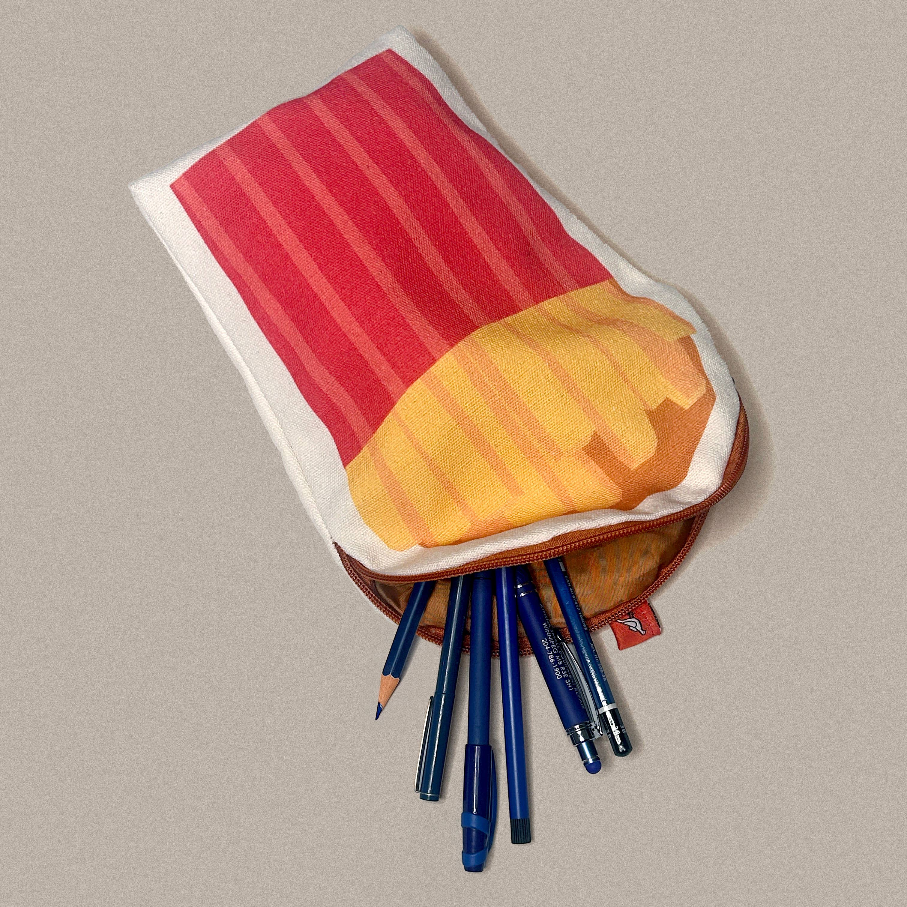 Canvas Pouch/Pencil Case - Fries