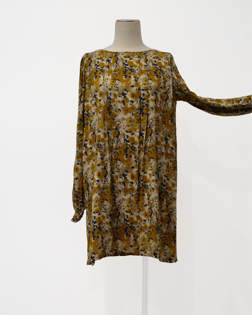 PRE-LOVED / Sera Lilly - Floral Mustard Mini Dress - Sz 14