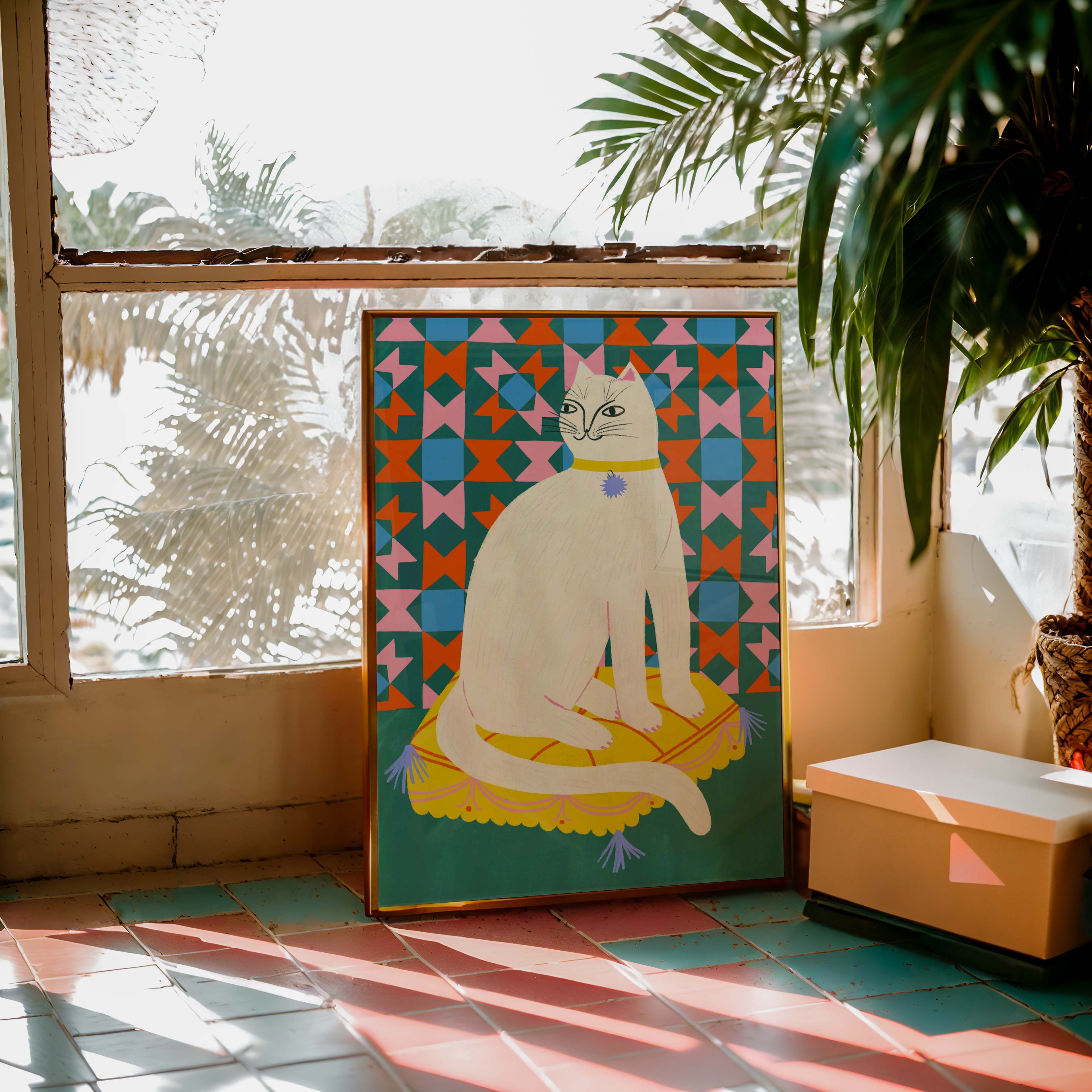 A4 Art Print - Staffordshire Cat